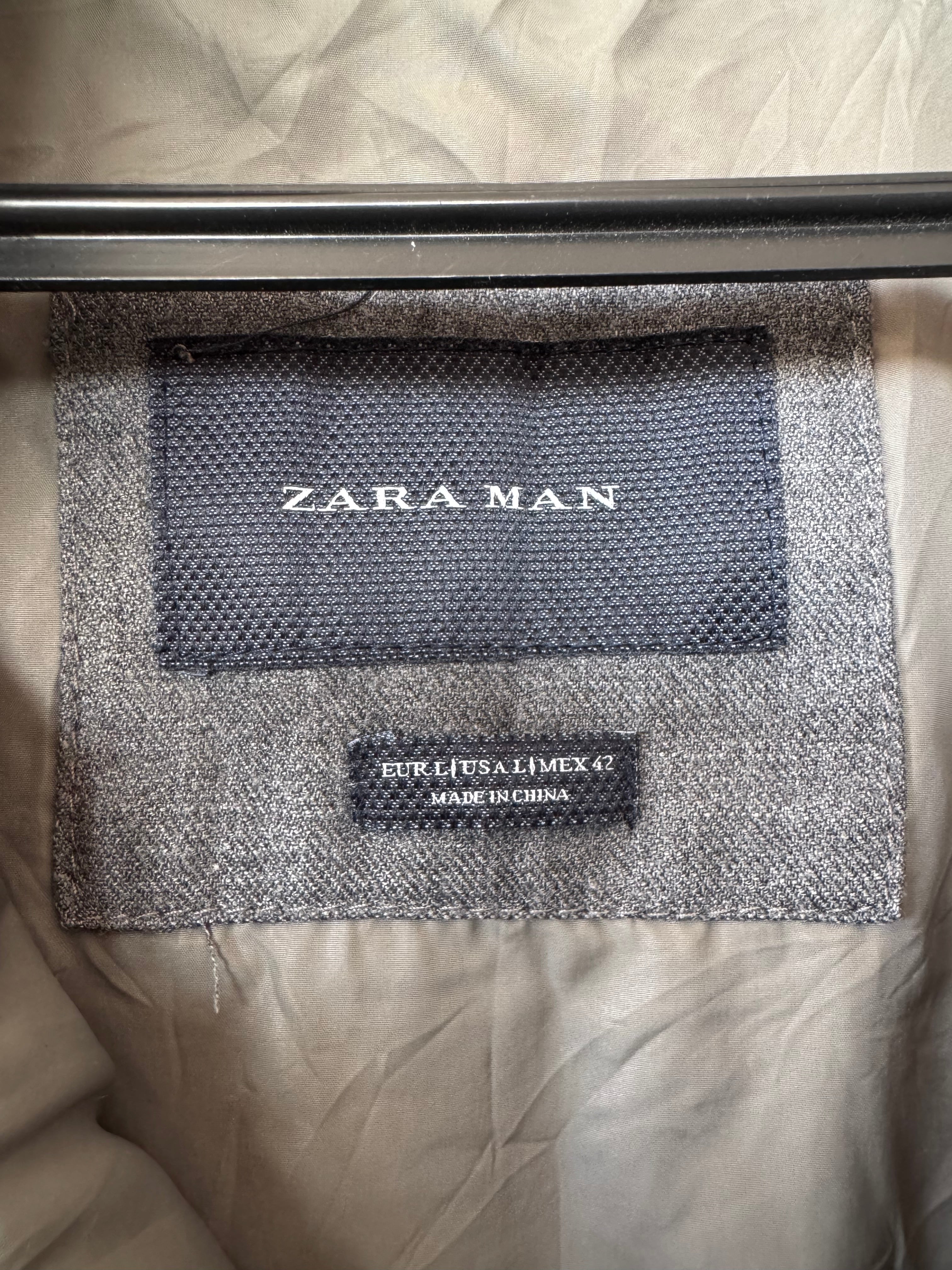 Zara Man Steppjacke, EU 42, Anthrazit, Sehr Gut