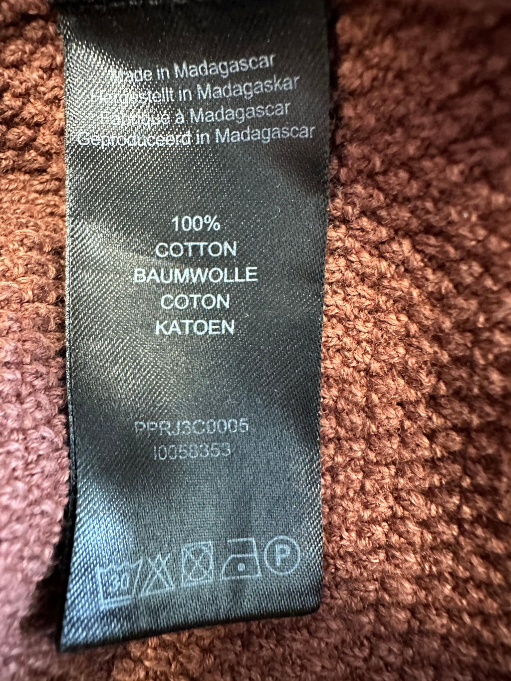 PROFUOMO „Sky Blue“ Herren Leinenpullover, Größe L, Braun, Guter Zustand