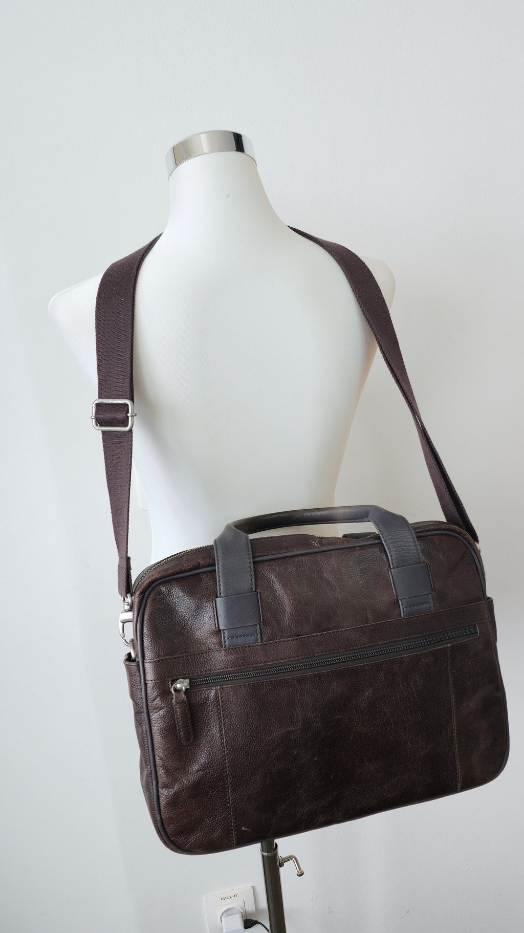 Rover & Lakes Leder Aktentasche – Dunkelbraun, Sehr Guter Zustand, 40x30x9cm