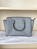 Michael Kors Selma Medium Satchel, Graphite Grey, Very Good Condition, 32cm