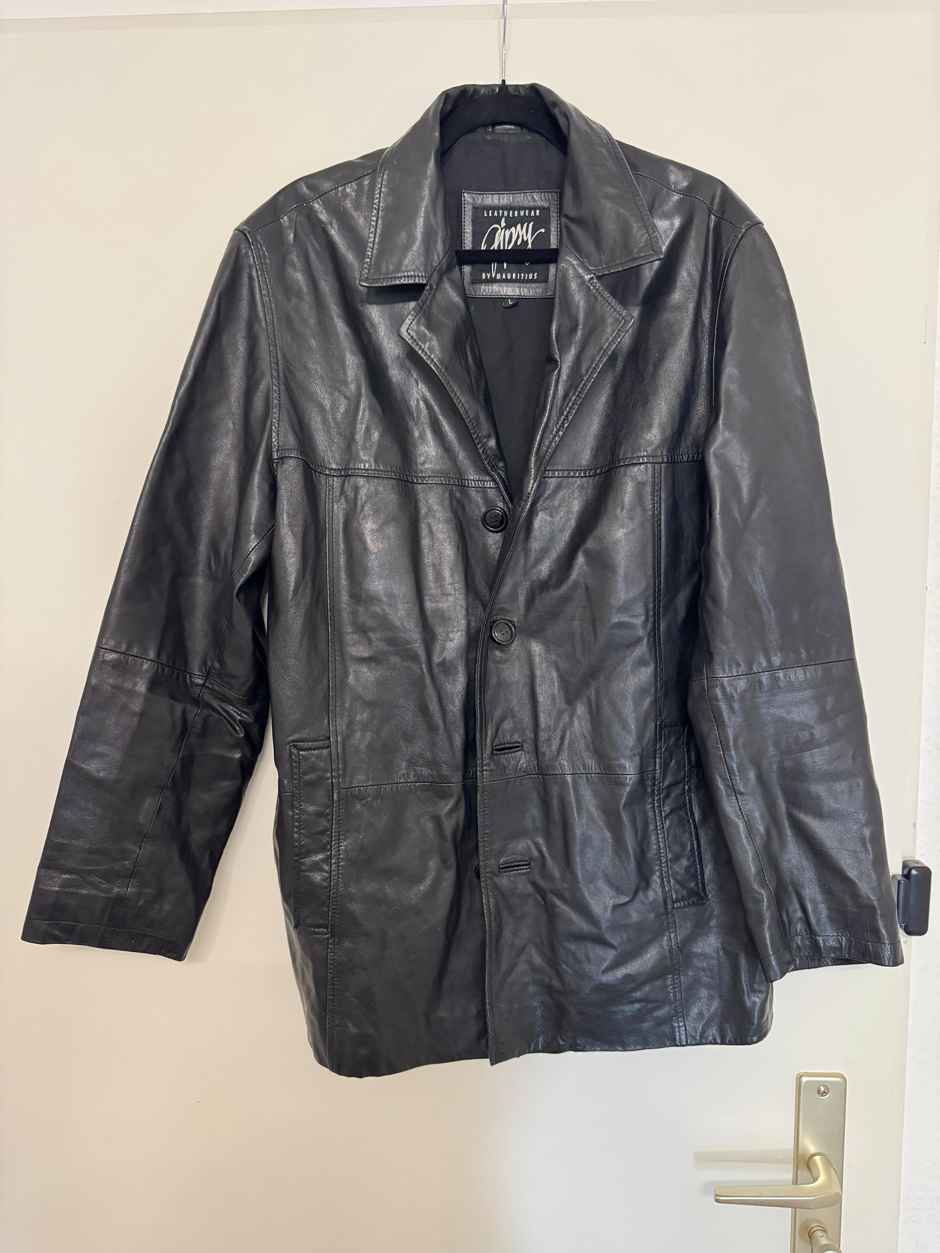 Gipsy Leder Blazerjacke, Größe L, Schwarz, Guter Zustand