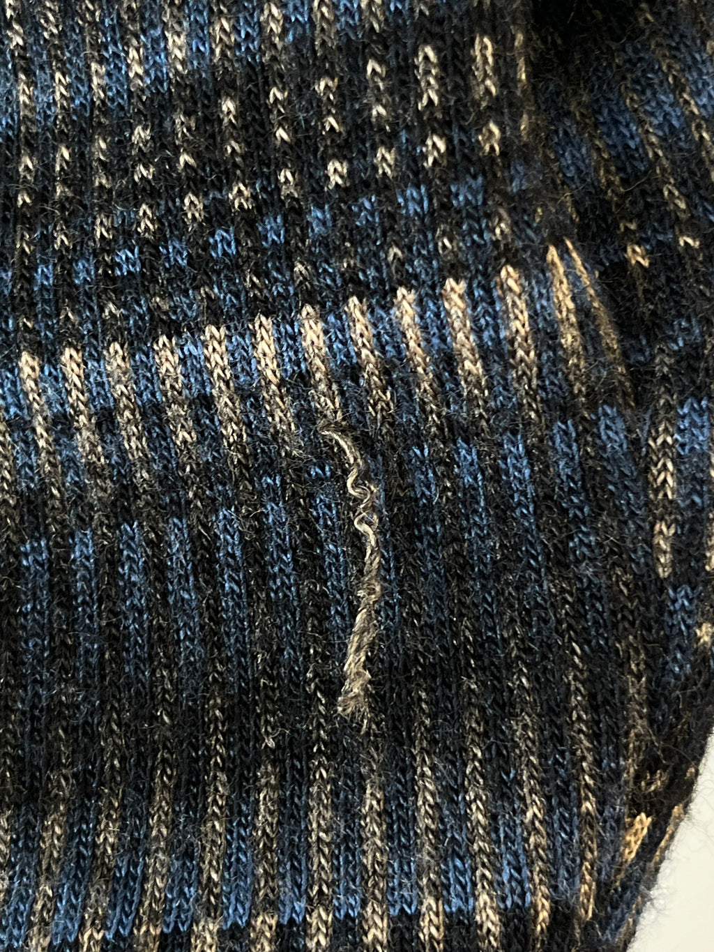 Baldessarini Rollkragenpullover – Wollmix, Blau, Gestreift, Gr. 52, Gut