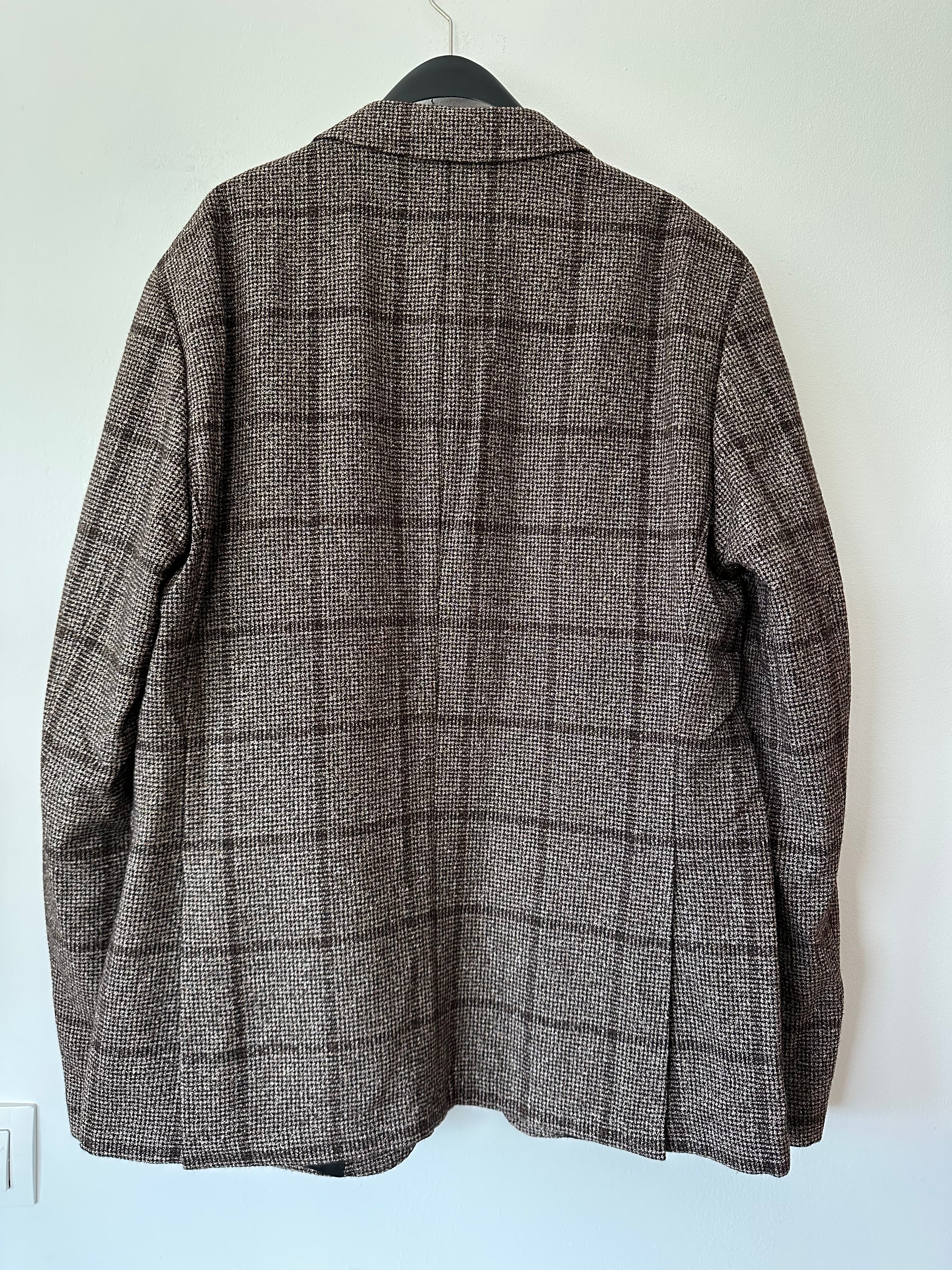 JOOP! Slim Fit Wool Blazer – Brown Plaid – Size 54 – Like New