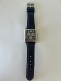 Festina Square Chronograph | Edelstahl | Lederarmband | 37mm | Guter Zustand
