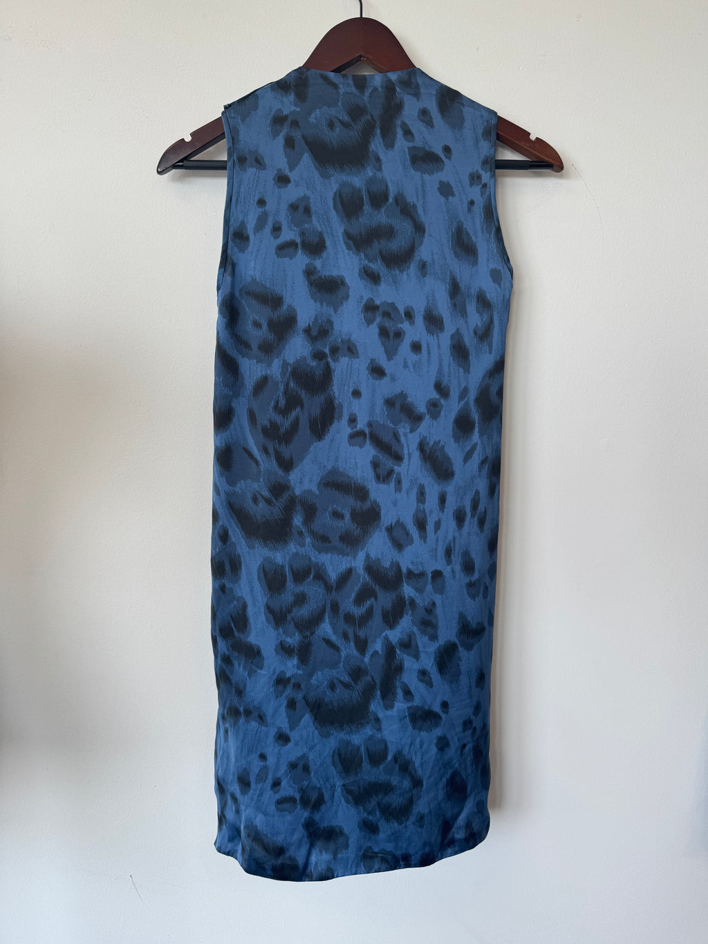 Stella McCartney Kleid 100% Seide, Gr. 36, Blau-Schwarz, Sehr guter Zustand