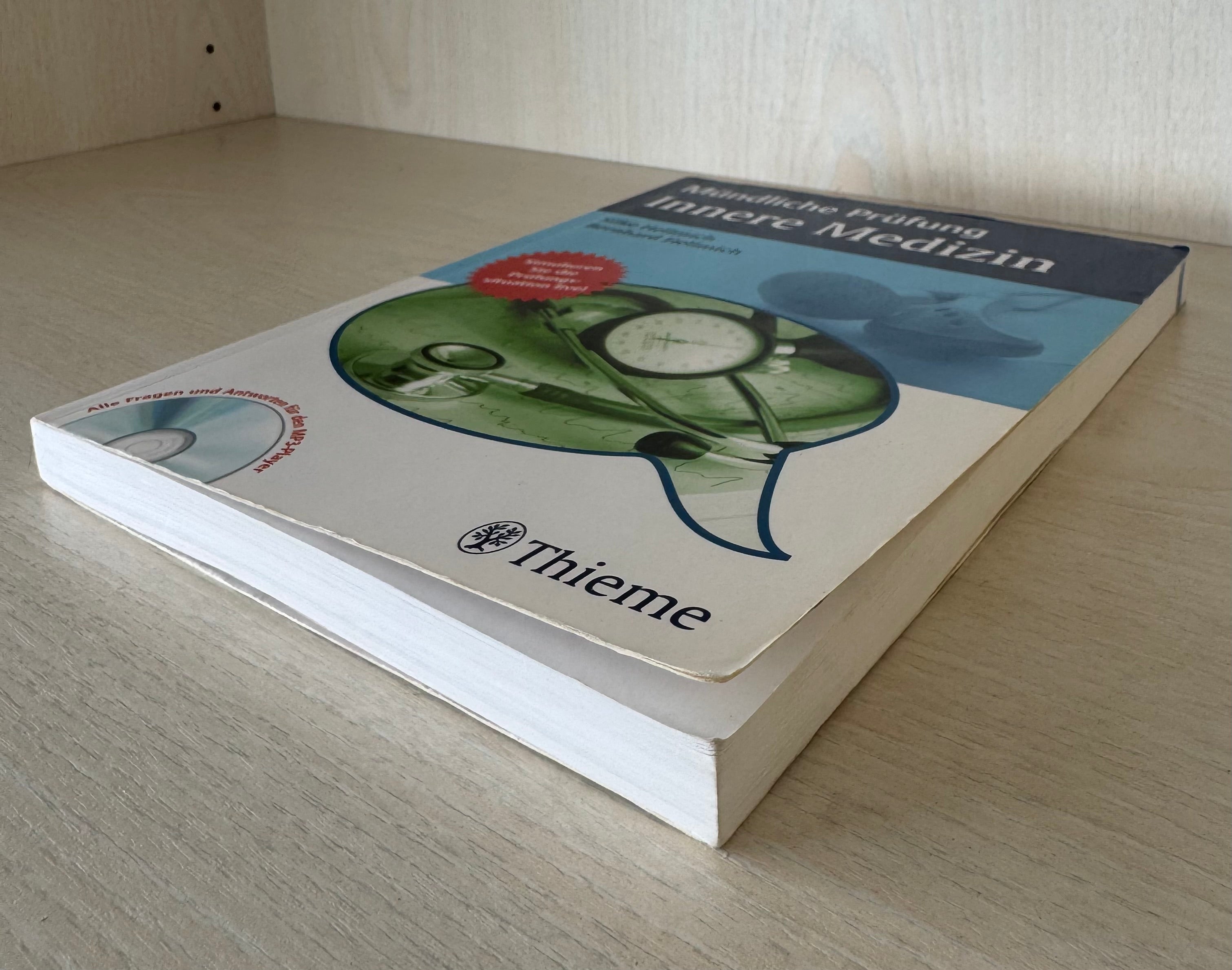 Thieme Oral Examination – Internal Medicine, 1st Ed., Paperback + DVD, Good