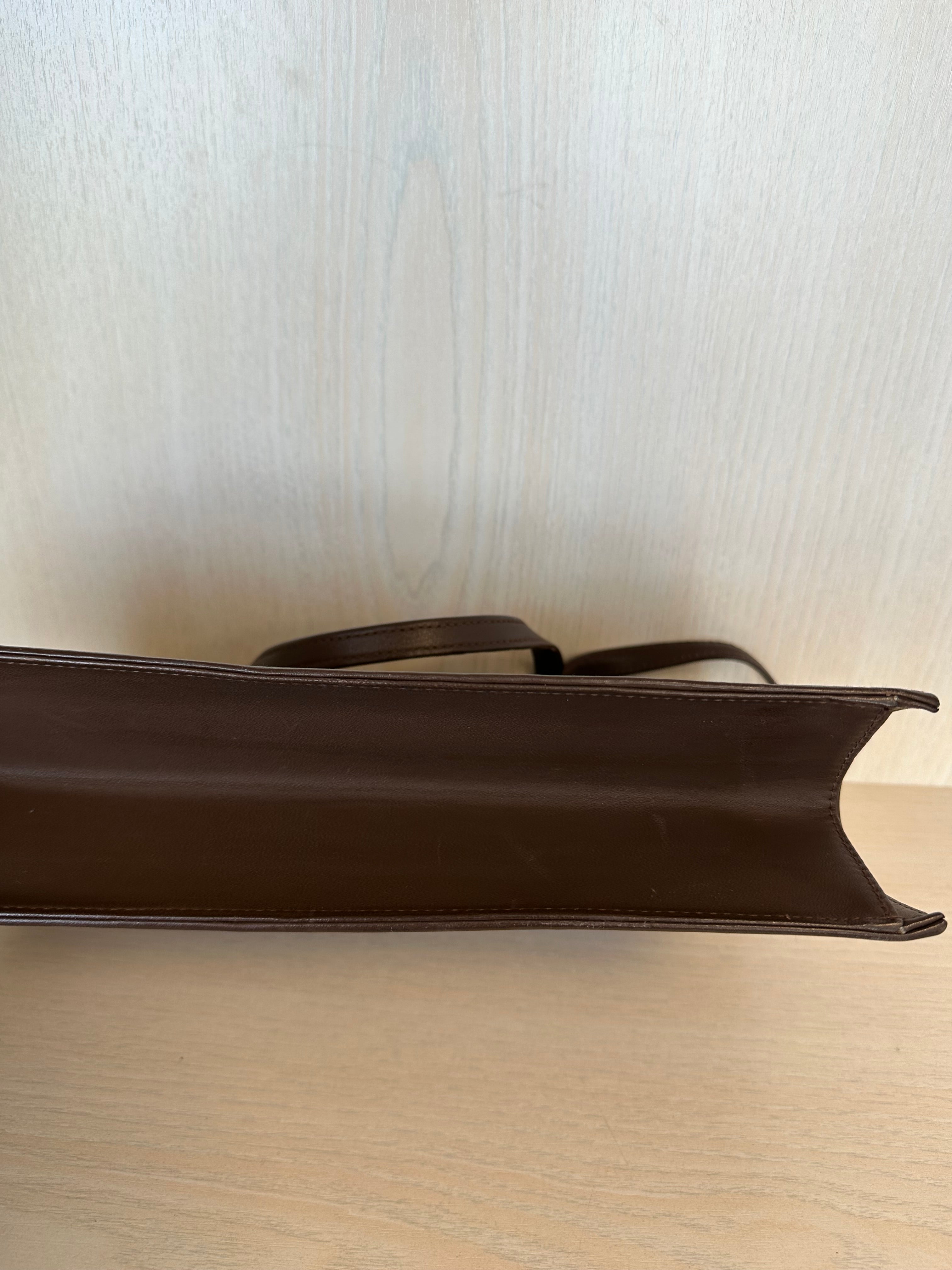 BOFCHA Structured Work Tote Braun Leder Medium Sehr Gut