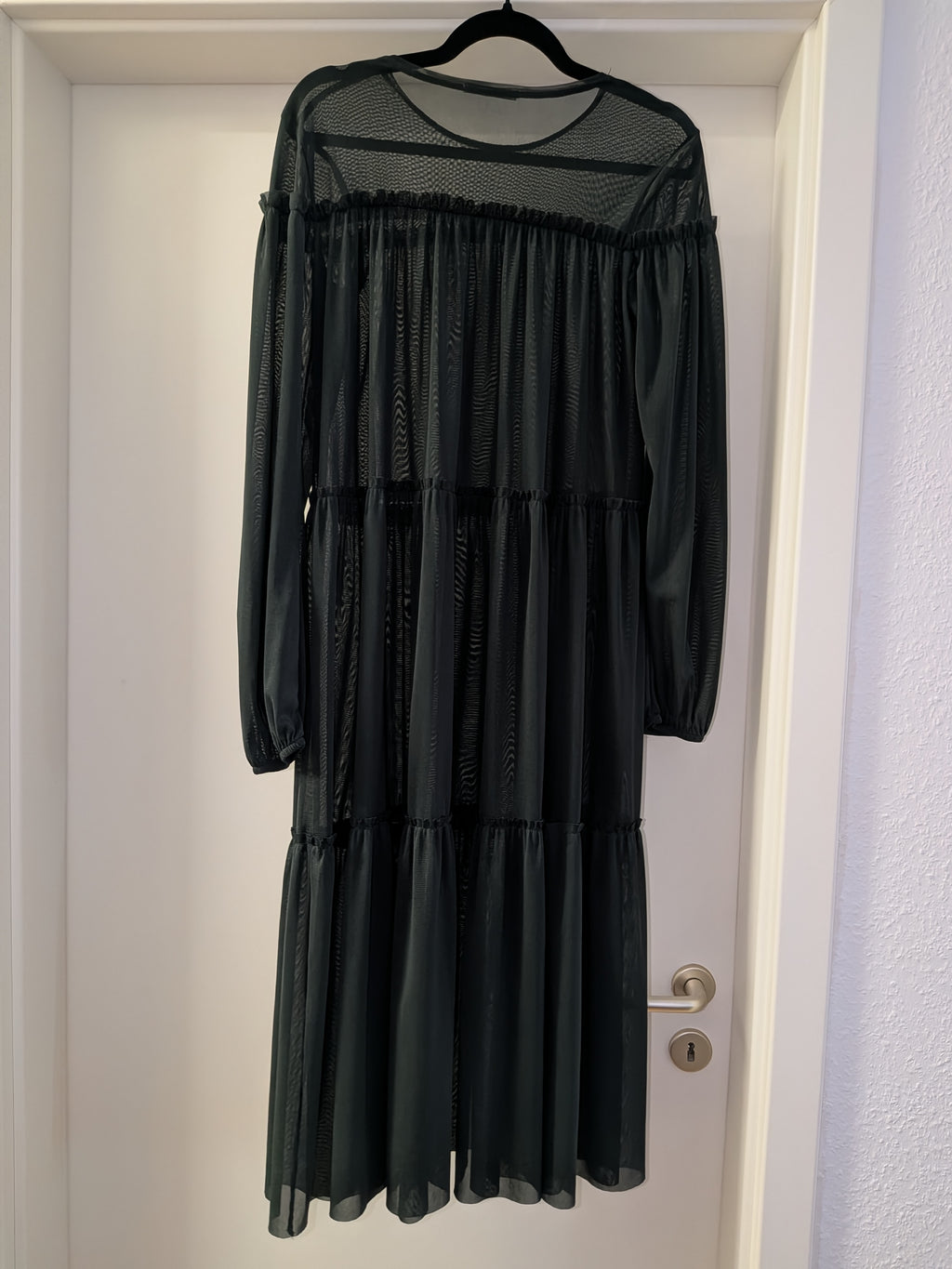 Zara Trafaluc tiered maxi dress, black, size S, like new