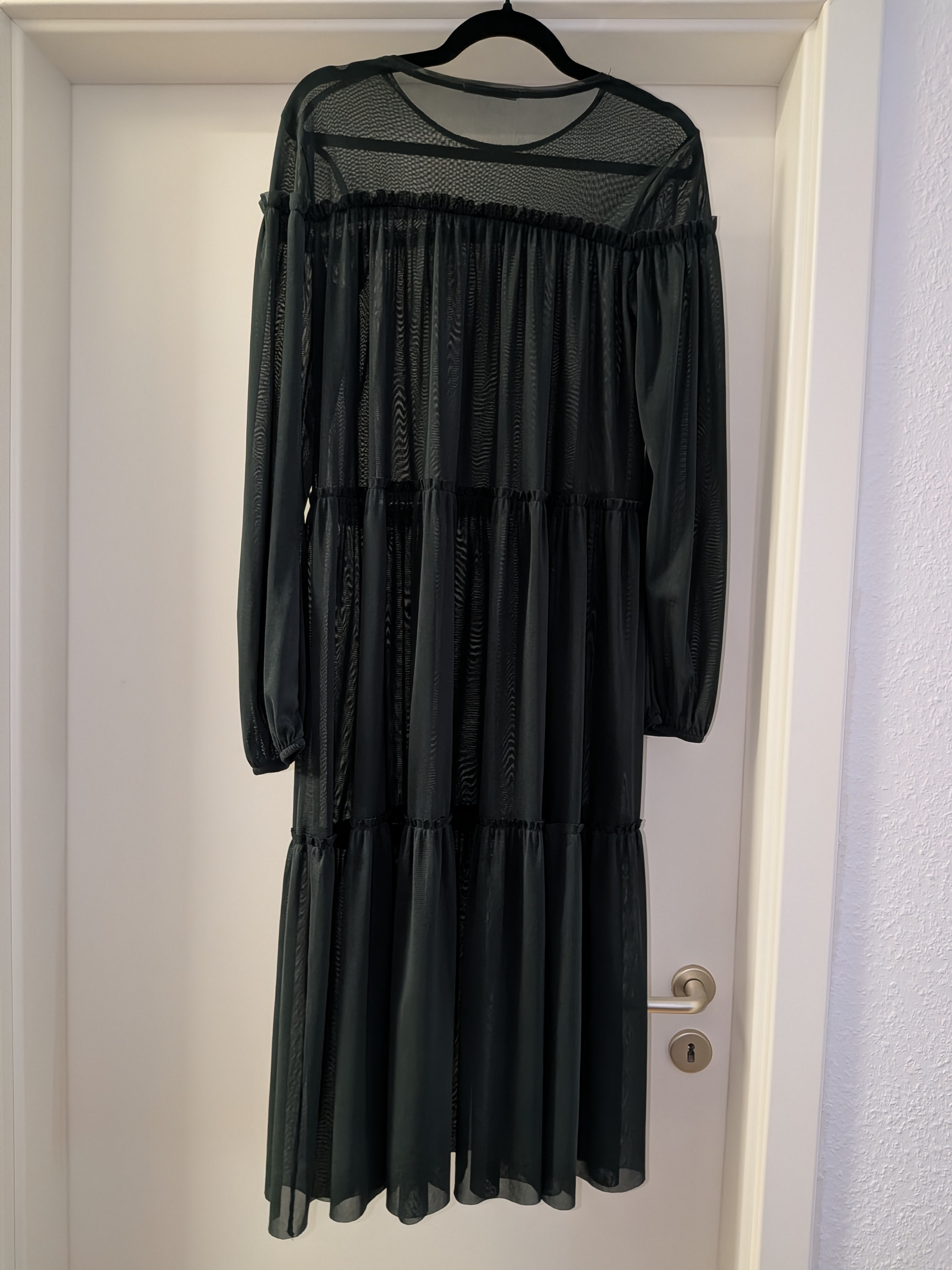 Zara Trafaluc tiered maxi dress, black, size S, like new