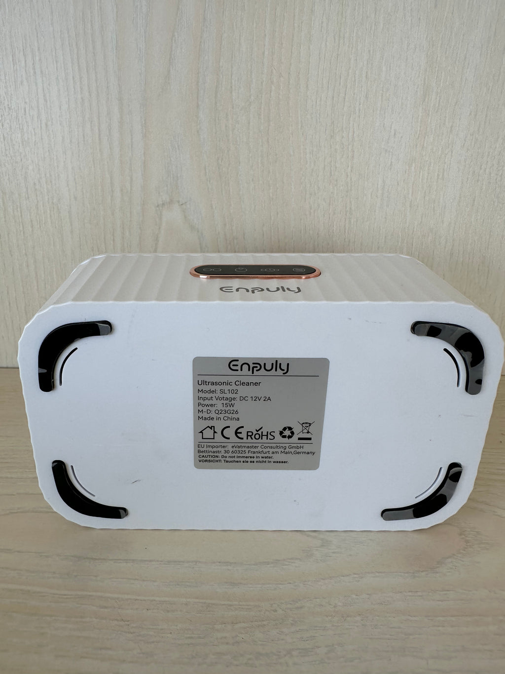 Enpuly SL102 Ultraschallreiniger 450ml 45kHz 15W Weiß, sehr guter Zustand