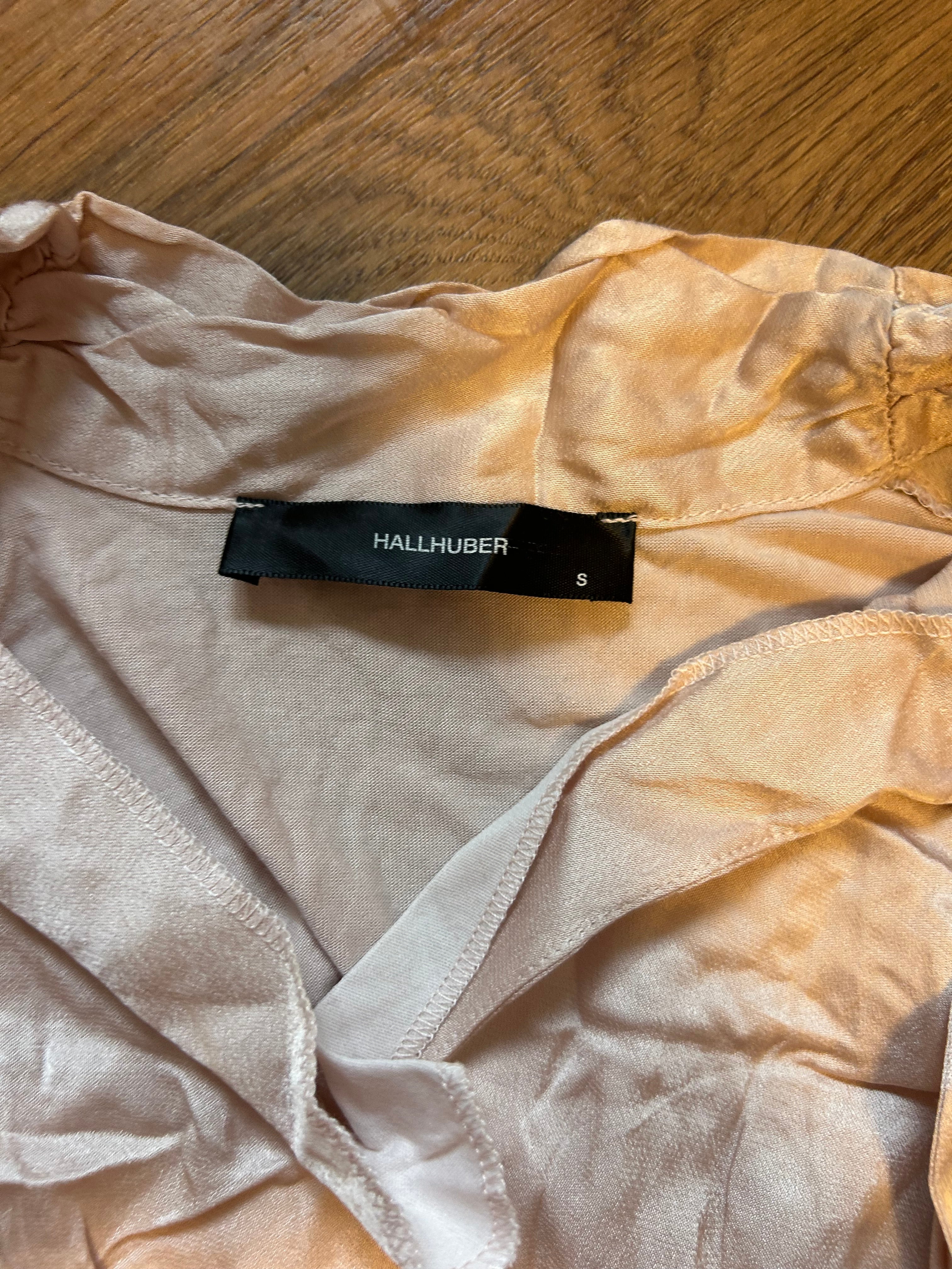 Hallhuber Tie-Neck Blouse S Light Blush | Bow Neck | Very Good