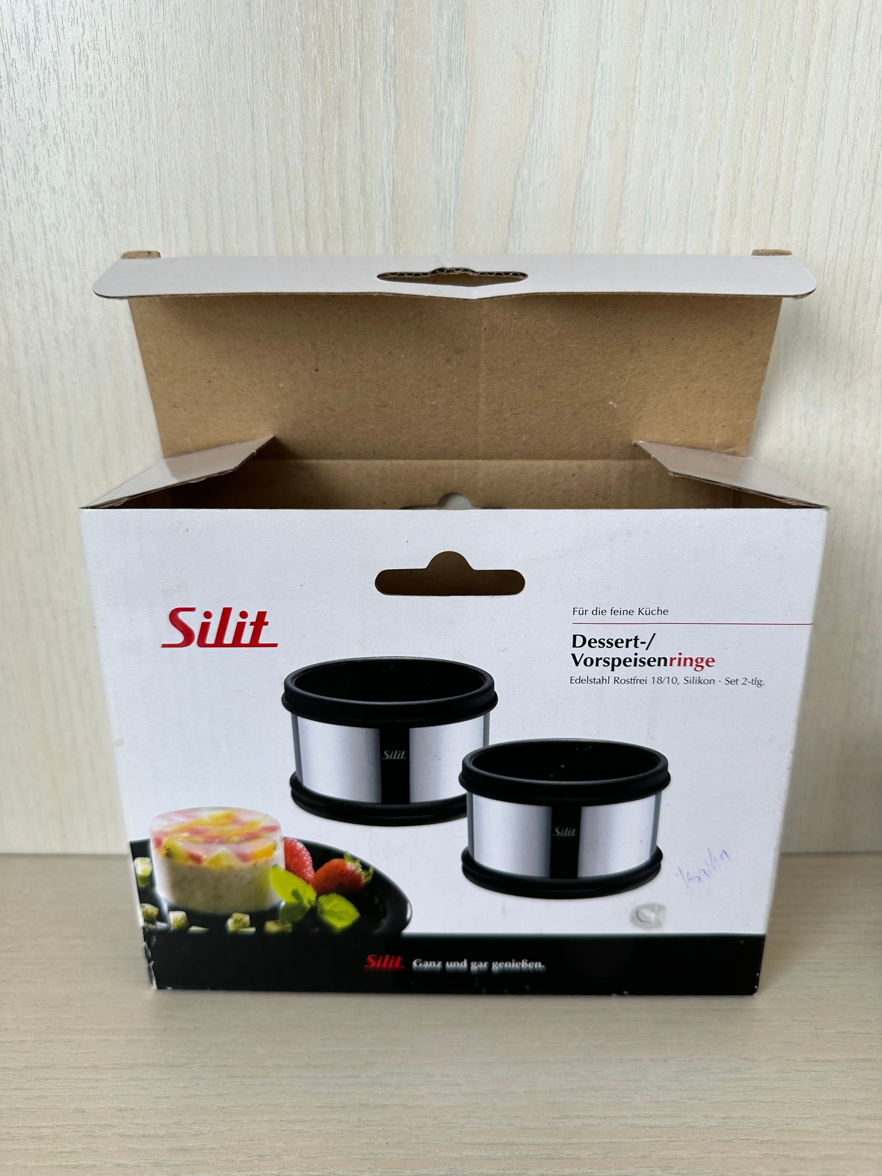 Silit Dessert/Appetizer Rings Set, 2 pcs, 18/10 Stainless Steel, 80 mm, Very Good