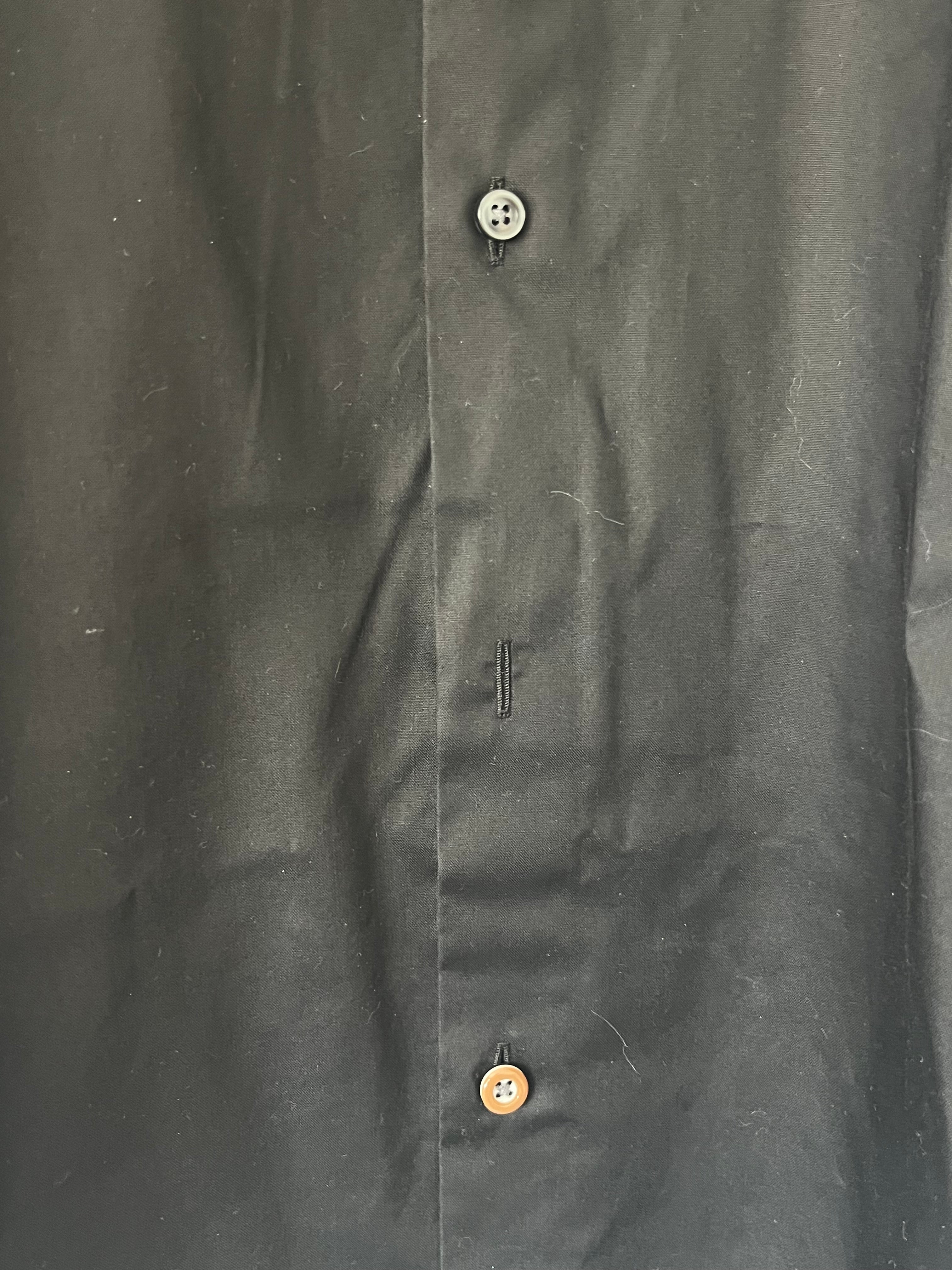 BOSS Men’s Slim Fit Easy-Iron Dress Shirt – Black, 42 L / 16.5, Very Good