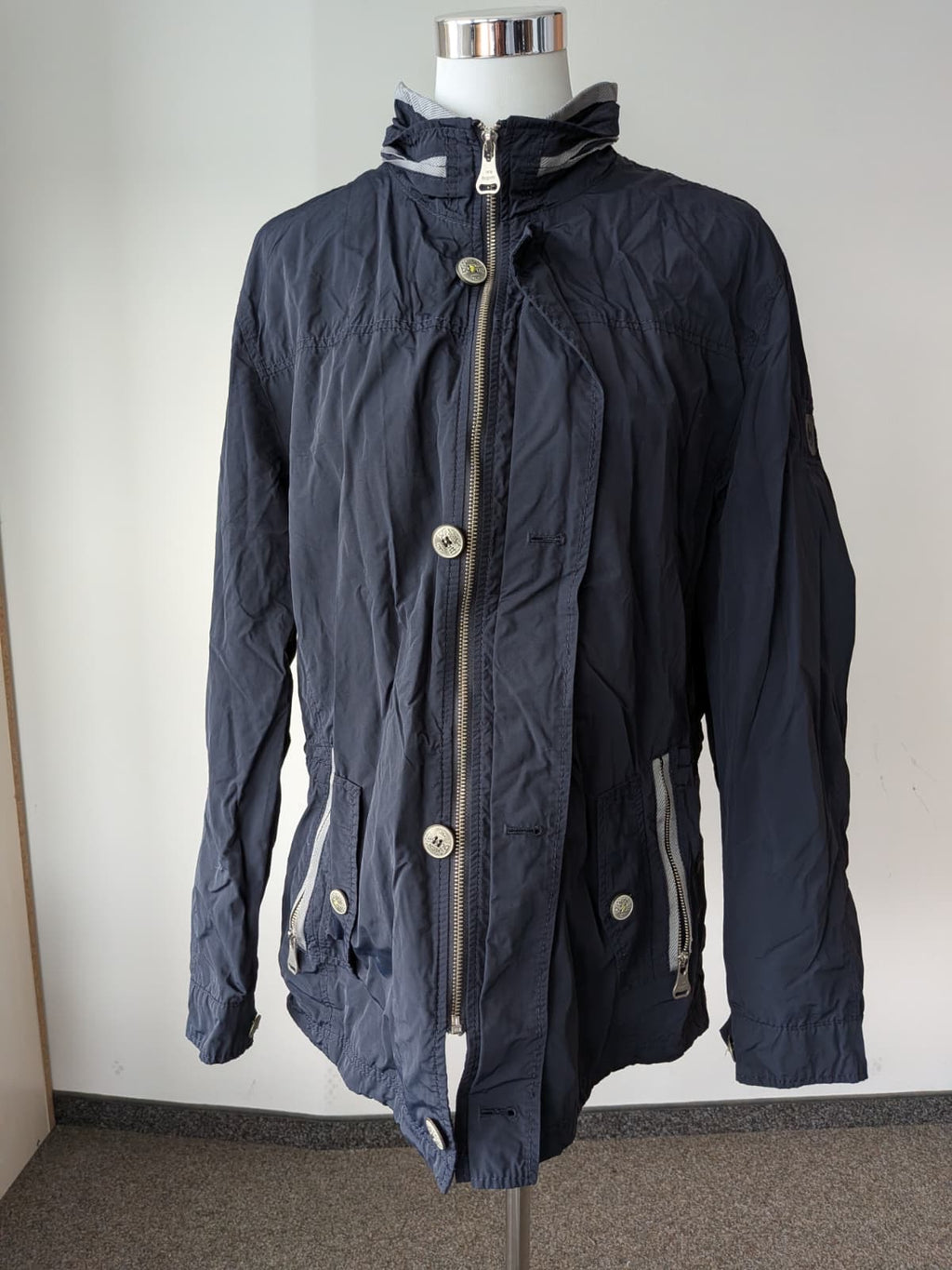 Bugatti Flexcity Men’s Jacket, Size 27 (EU 54 Short), Navy, Very Good