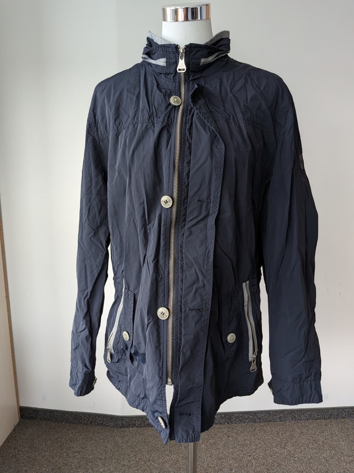 Bugatti Flexcity Men’s Jacket, Size 27 (EU 54 Short), Navy, Very Good