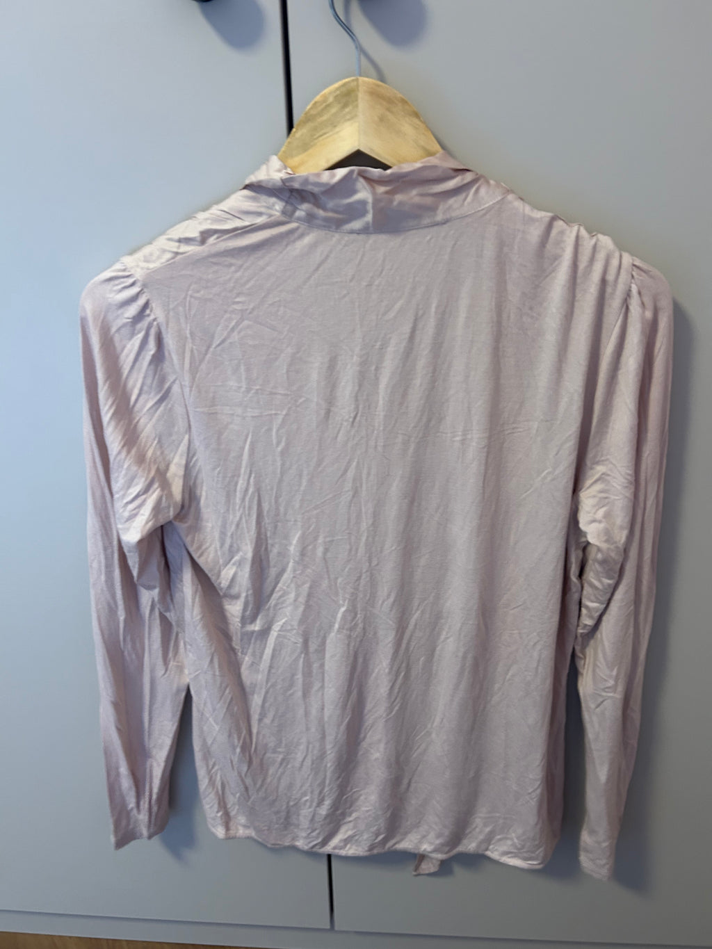 Hallhuber Tie-Neck Blouse S Light Blush | Bow Neck | Very Good