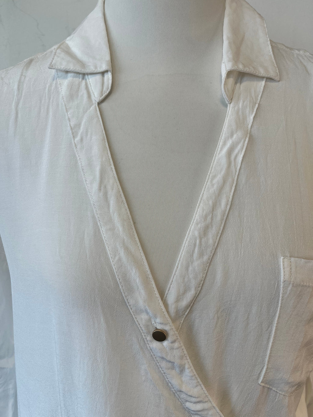 Karen by Simonsen wrap blouse, white, size 38, very good condition