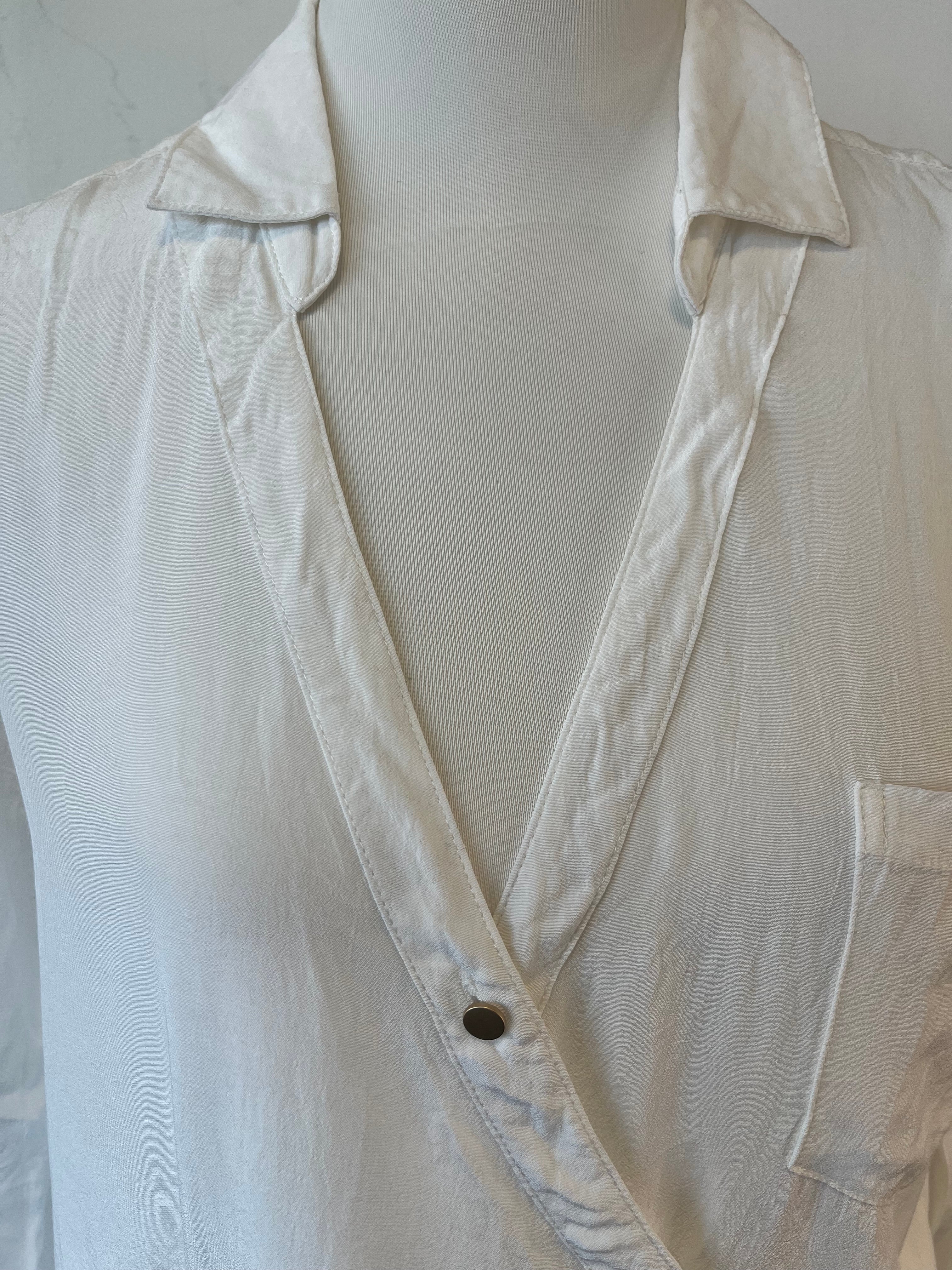 Karen by Simonsen wrap blouse, white, size 38, very good condition