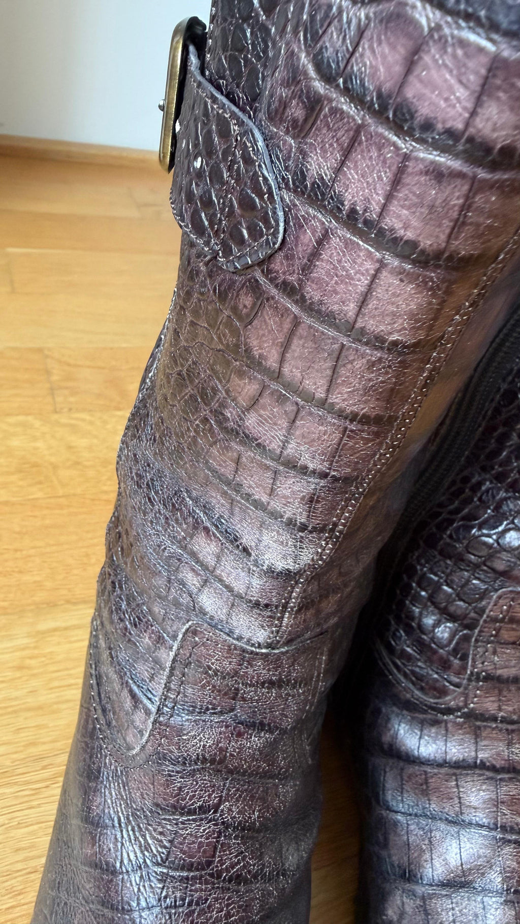 Gabor Kroko Baffin Lederstiefel | EU 38.5 / UK 5.5 | Fango | Gut