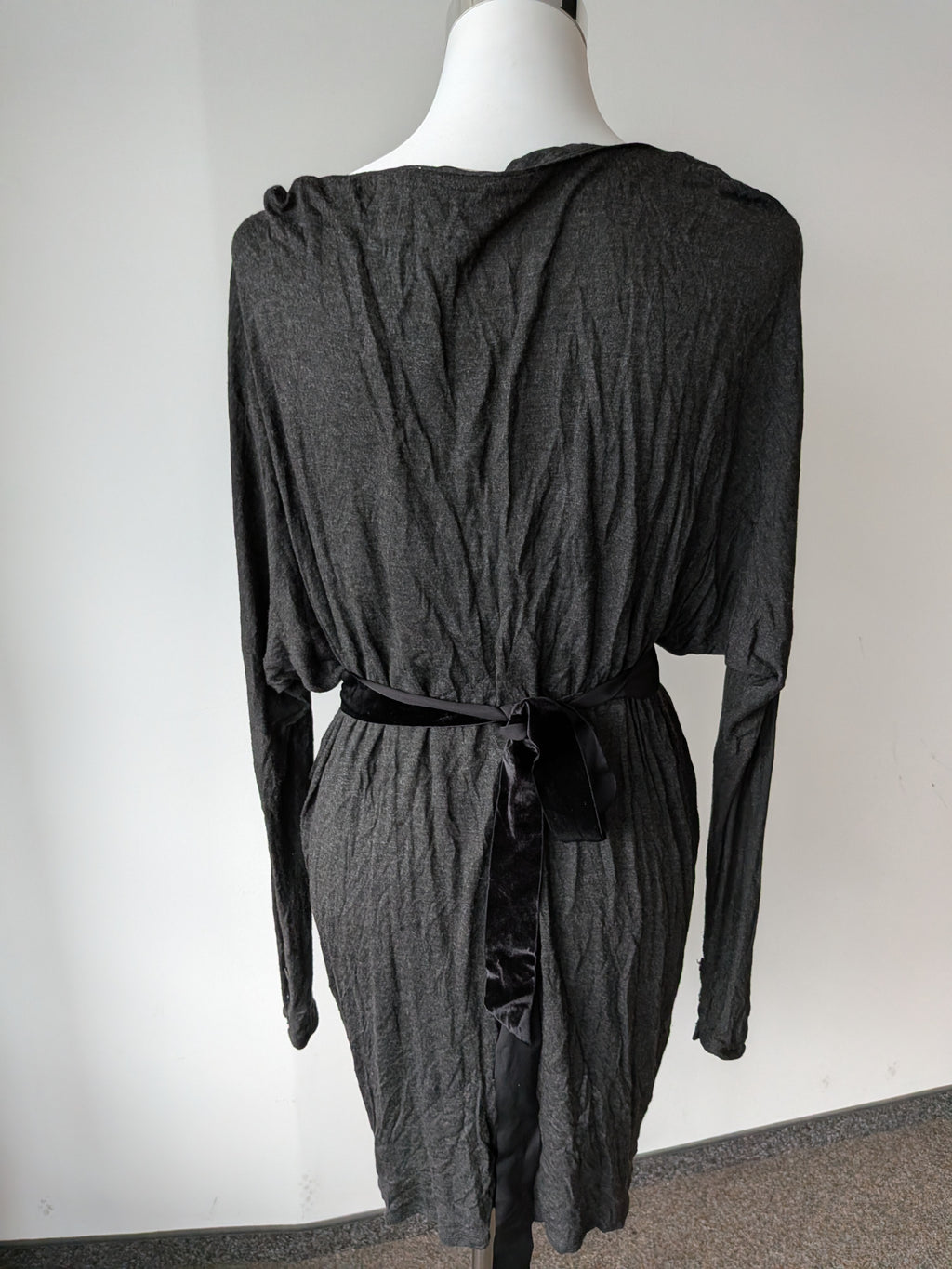 Stella McCartney Wickelkleid – Anthrazit/Schwarz, IT 42 (EU 38), Sehr gut