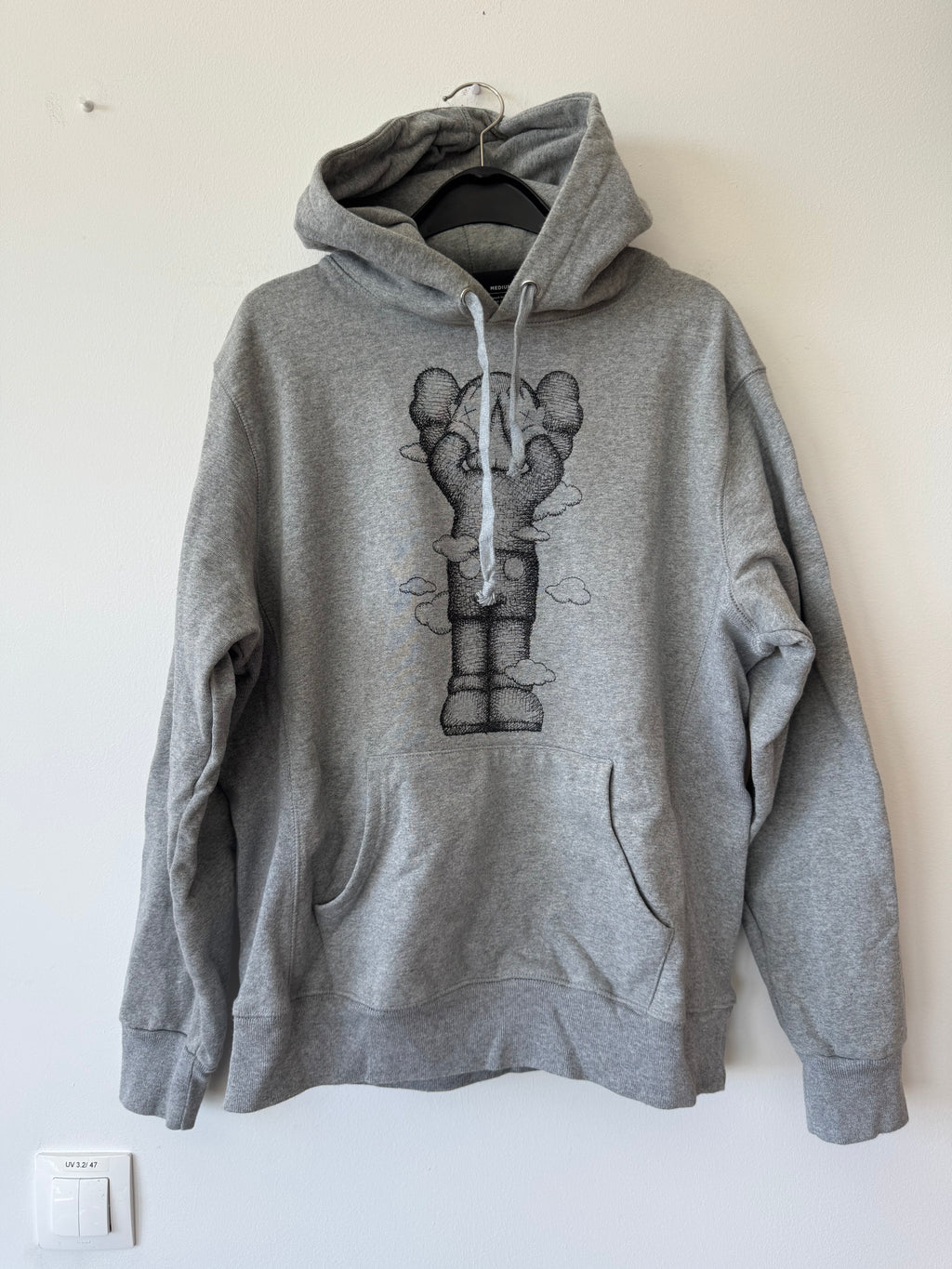 KAWS:Holiday United Kingdom Hoodie Grey – Size M – Good Condition