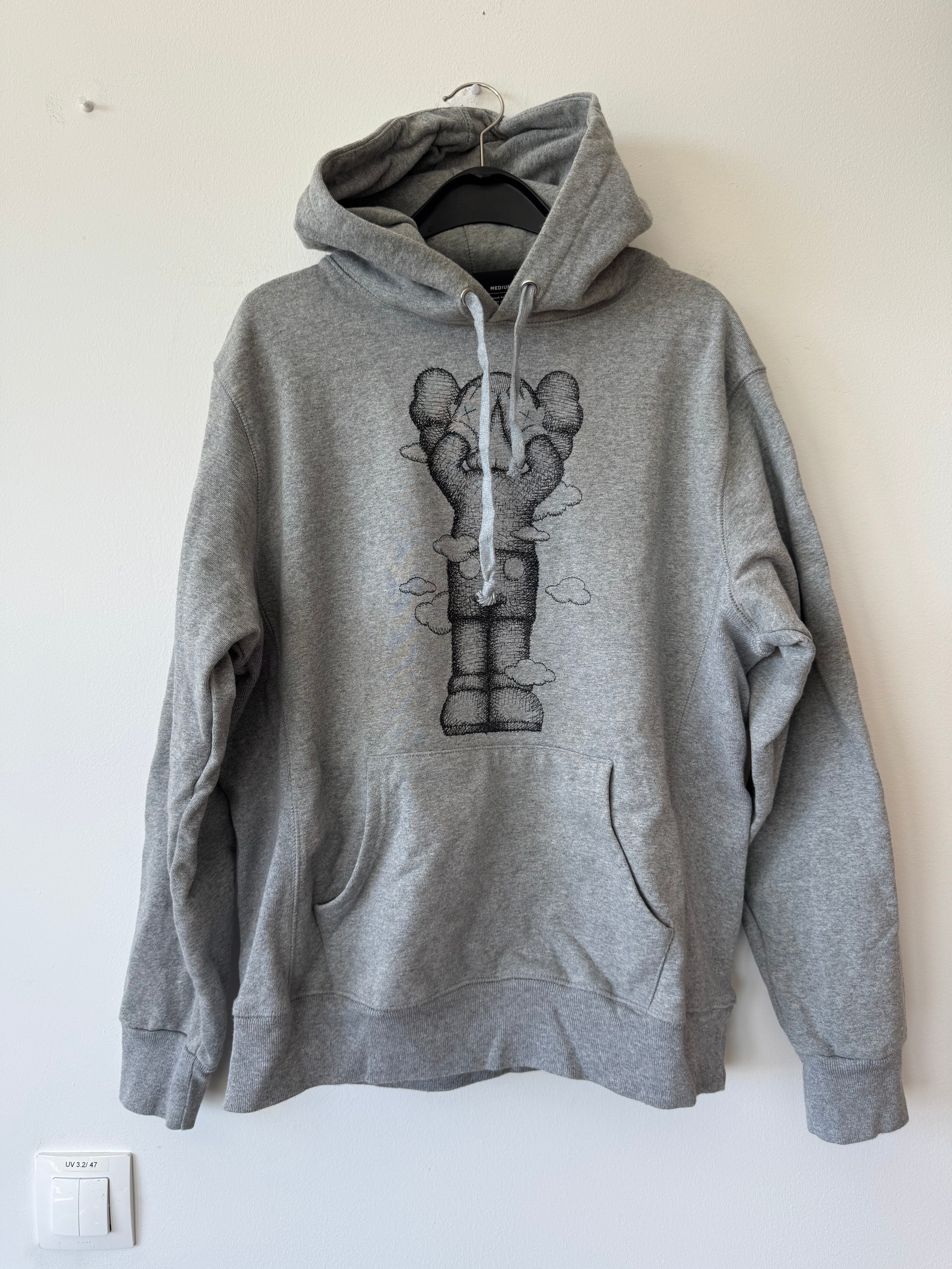 KAWS:Holiday United Kingdom Hoodie Grey – Size M – Good Condition