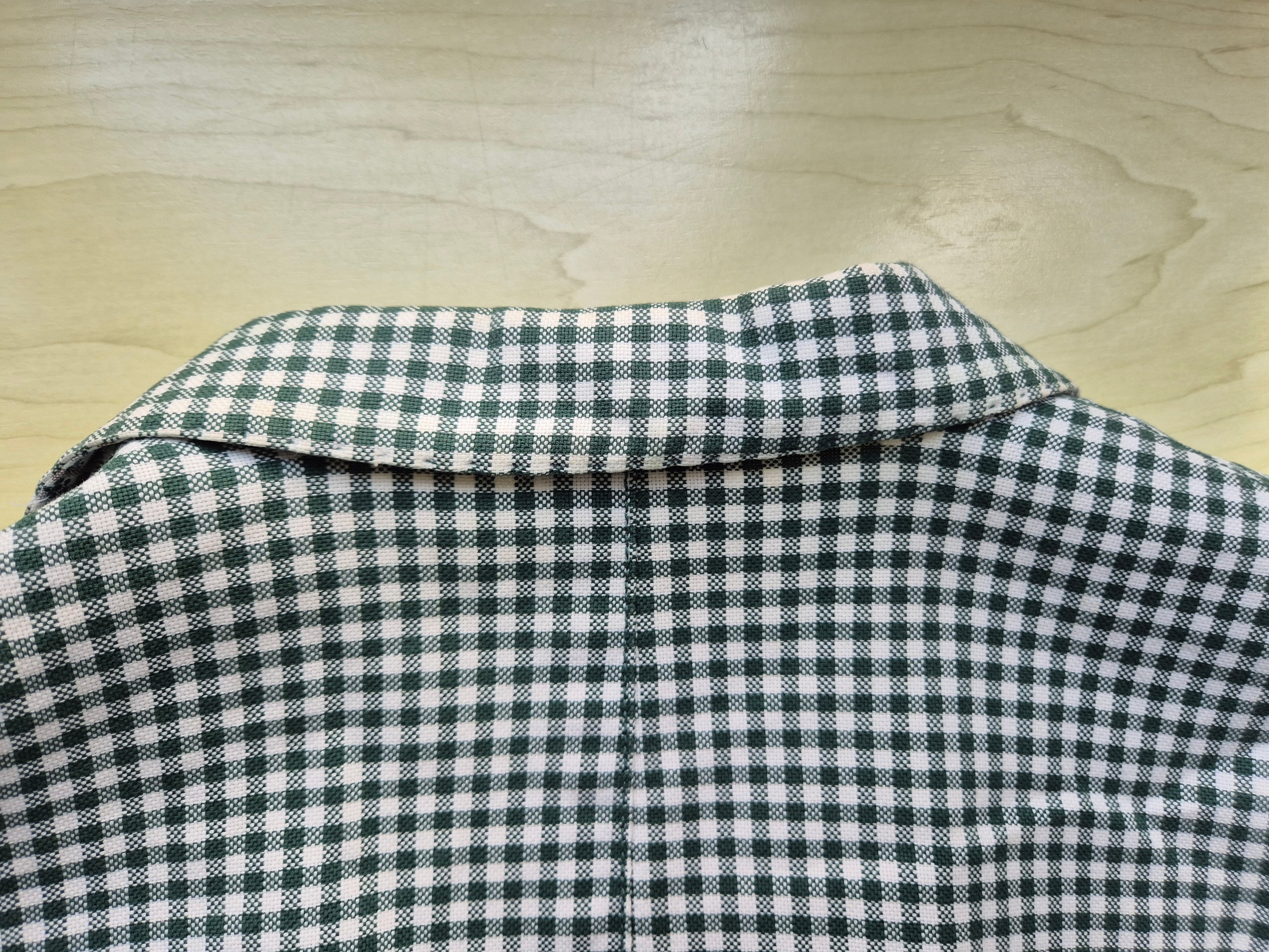 AT.P.CO Men’s Gingham Blazer Green/White EU 50 (L) Cotton-Blend Used