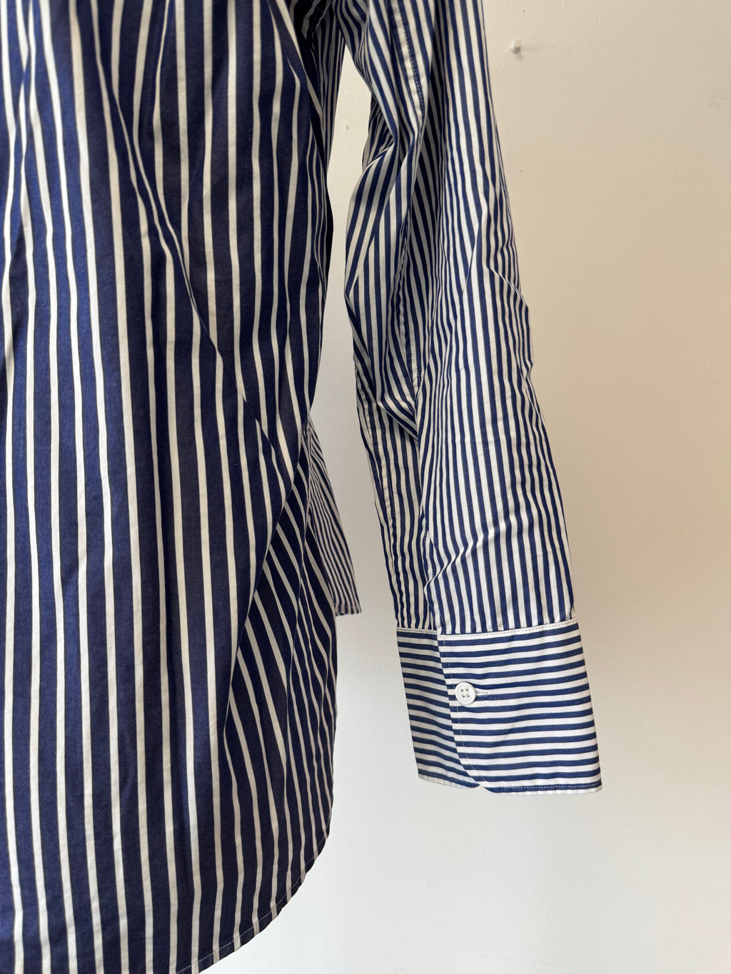 UNIQLO +J Supima Cotton Striped Shirt XS Navy White Very Good