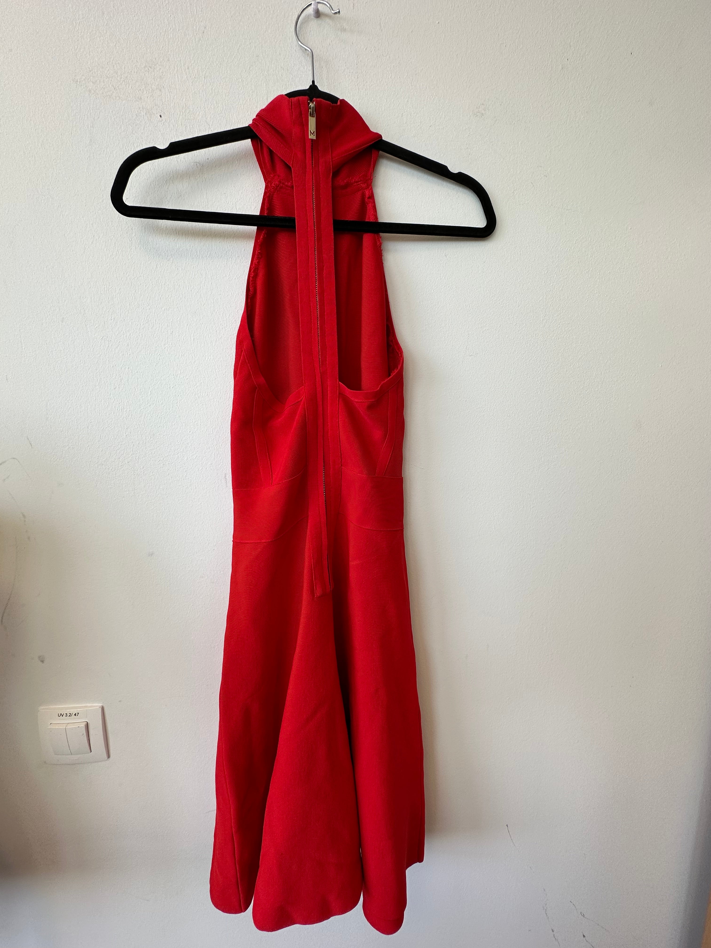 Marciano Los Angeles High-Neck Kleid XS Rot, Gebraucht