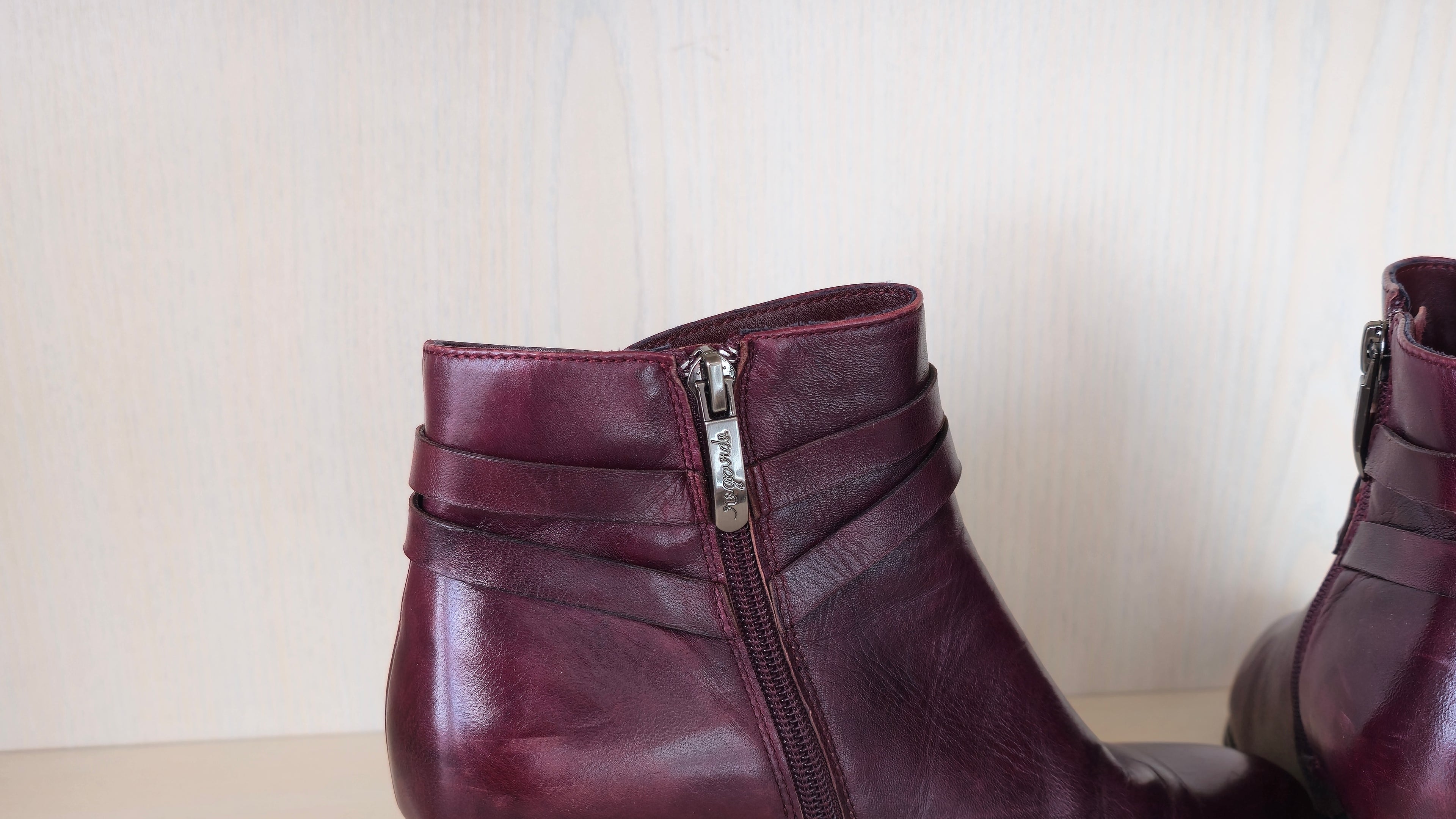 Regarde Le Ciel Leder Stiefeletten | EU 38 | Burgundy | Sehr guter Zustand