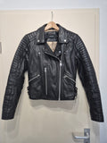 VERO MODA Vimalicia Lederjacke – Schwarz, Gr. S, Sehr gut