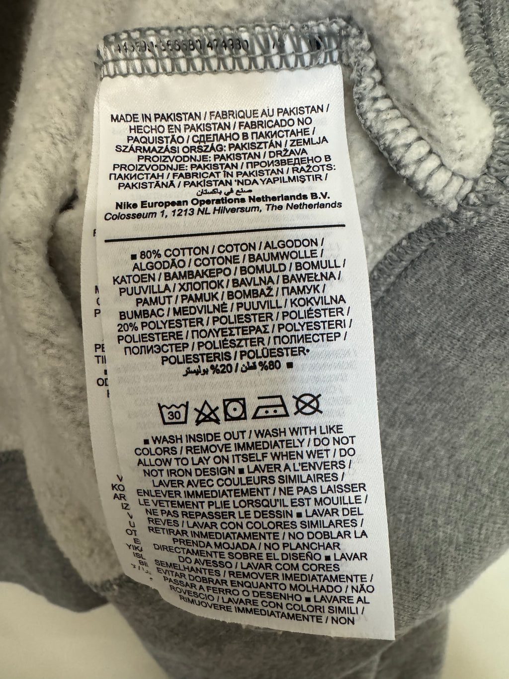 Nike Sportswear Phoenix Fleece Crew – Heather Grey, Größe L, guter Zustand