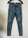 Acne Studios Skin 5 Mid VTG Damen Skinny Jeans Hellblau W26 L34, guter Zustand