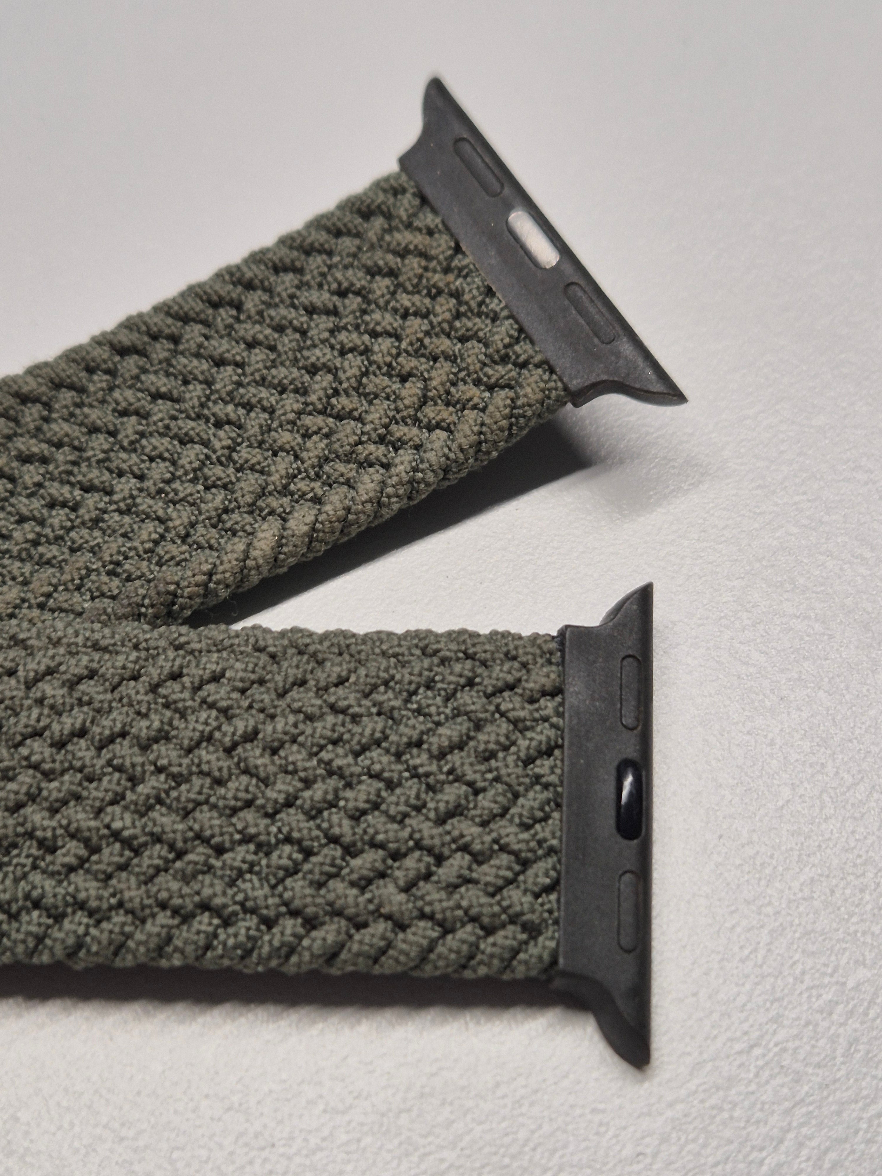 Apple Braided Solo Loop „Olive“, 40mm – Guter Zustand