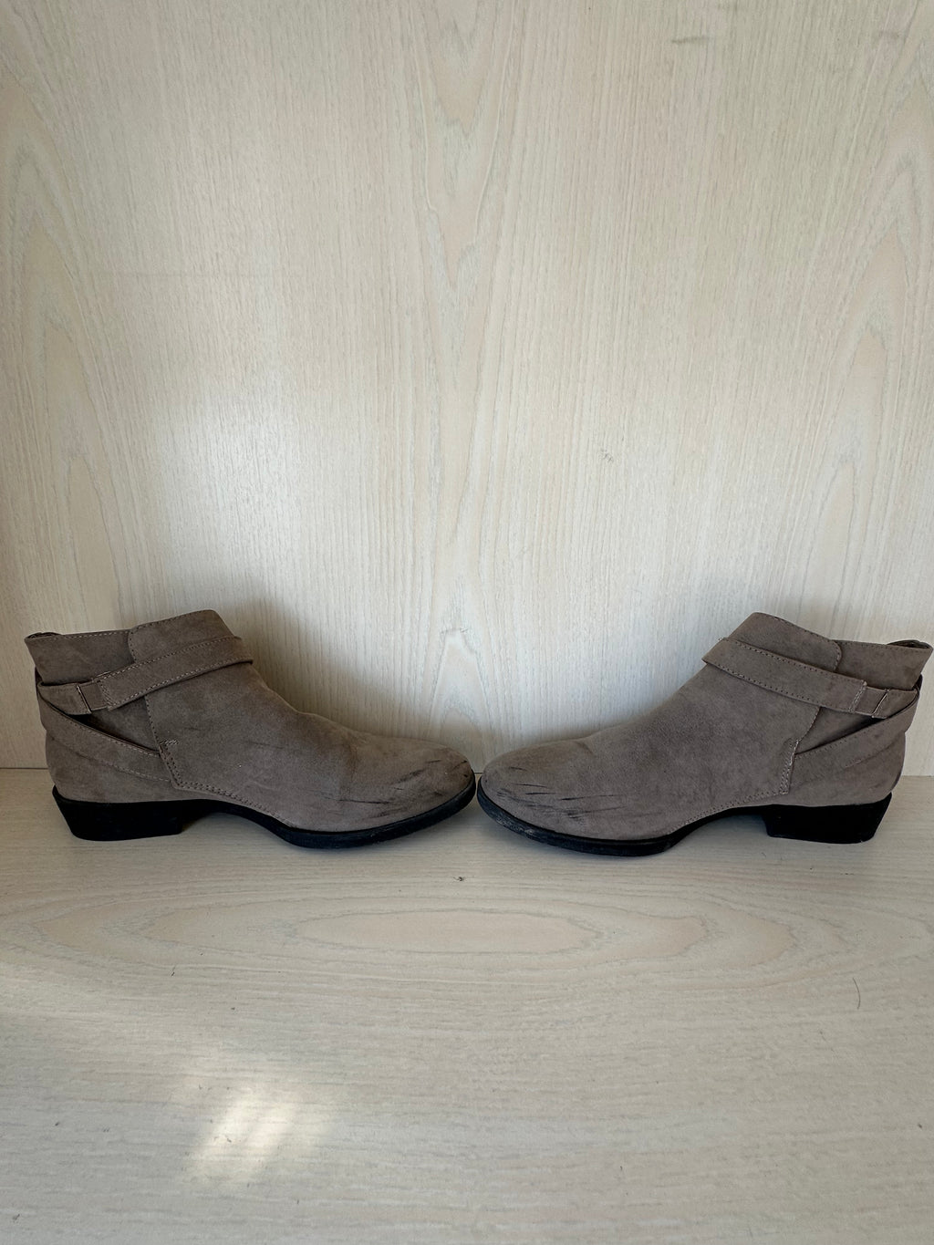 New Look „Carlos“ Wildleder-Stiefeletten, Gr. EU 42, grau, gebraucht