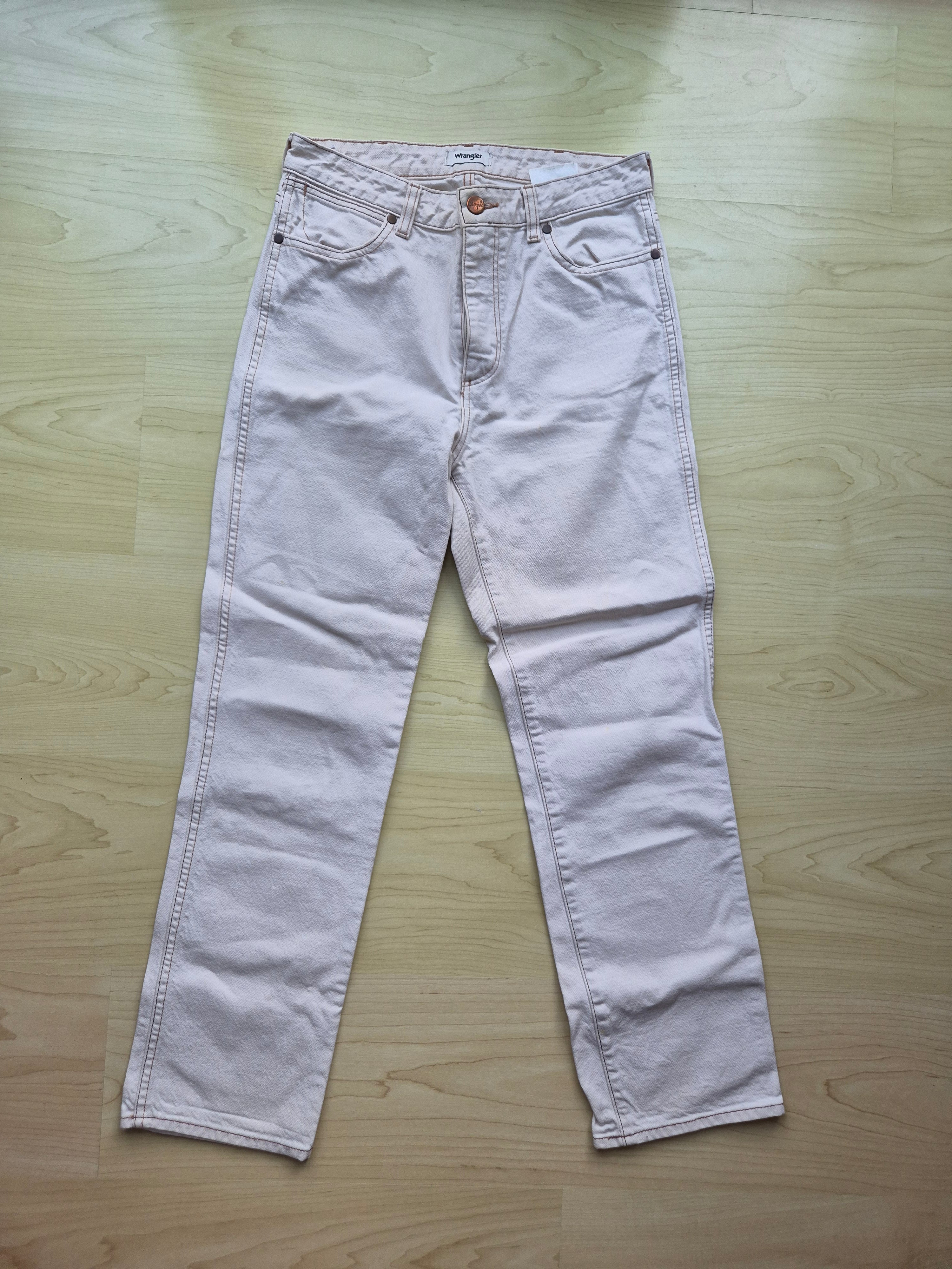 Wrangler Retro High-Rise Straight Jeans W29 L32 – Weiß, guter Zustand