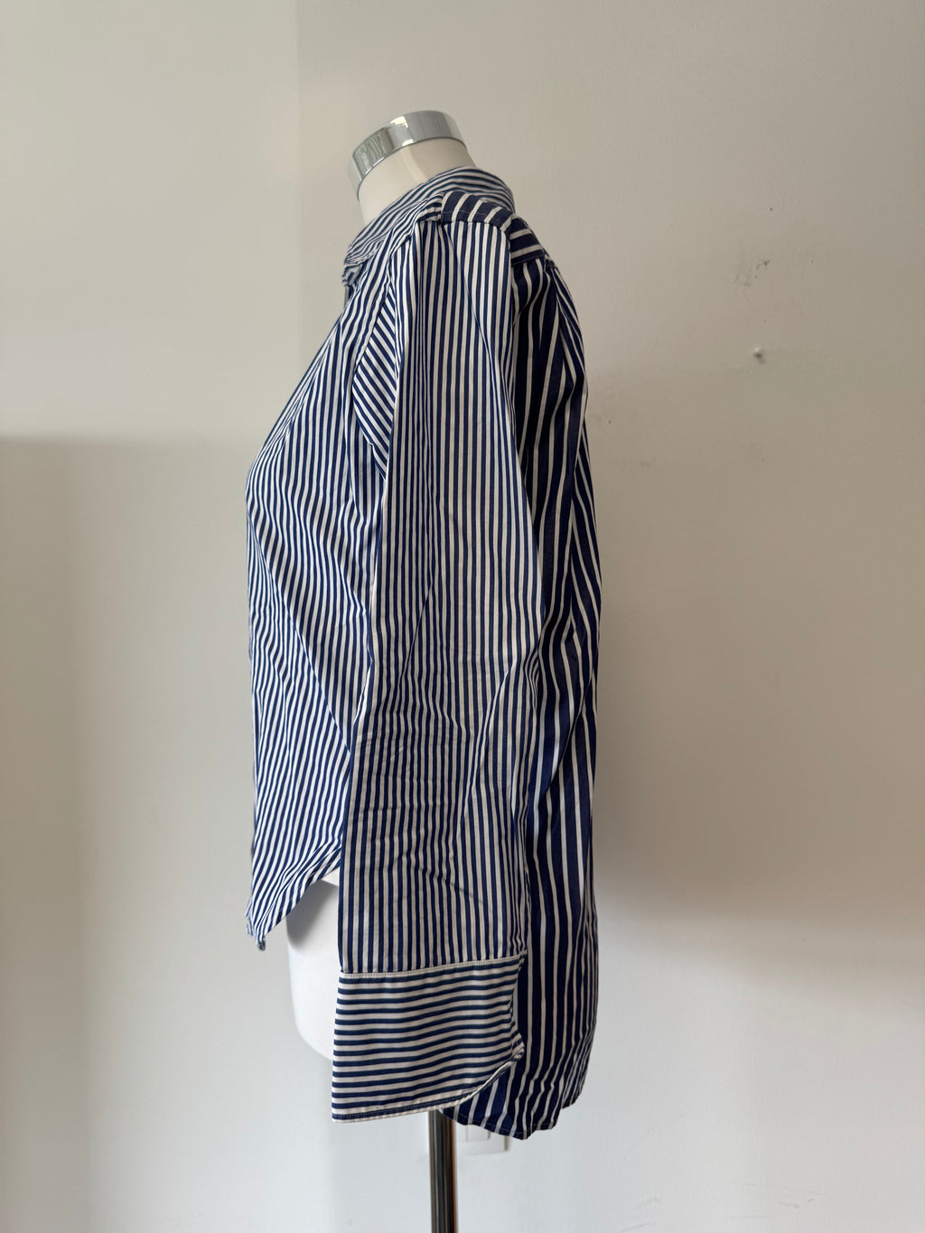 UNIQLO +J Supima Cotton Striped Shirt XS Navy White Very Good