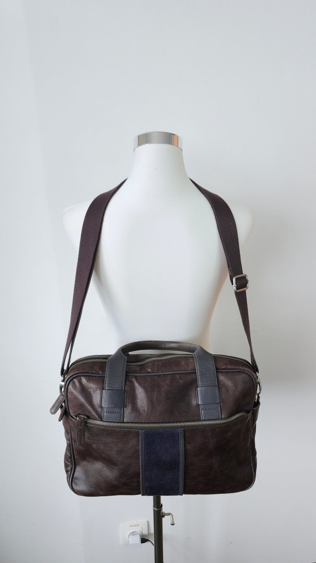 Rover & Lakes Leder Aktentasche – Dunkelbraun, Sehr Guter Zustand, 40x30x9cm