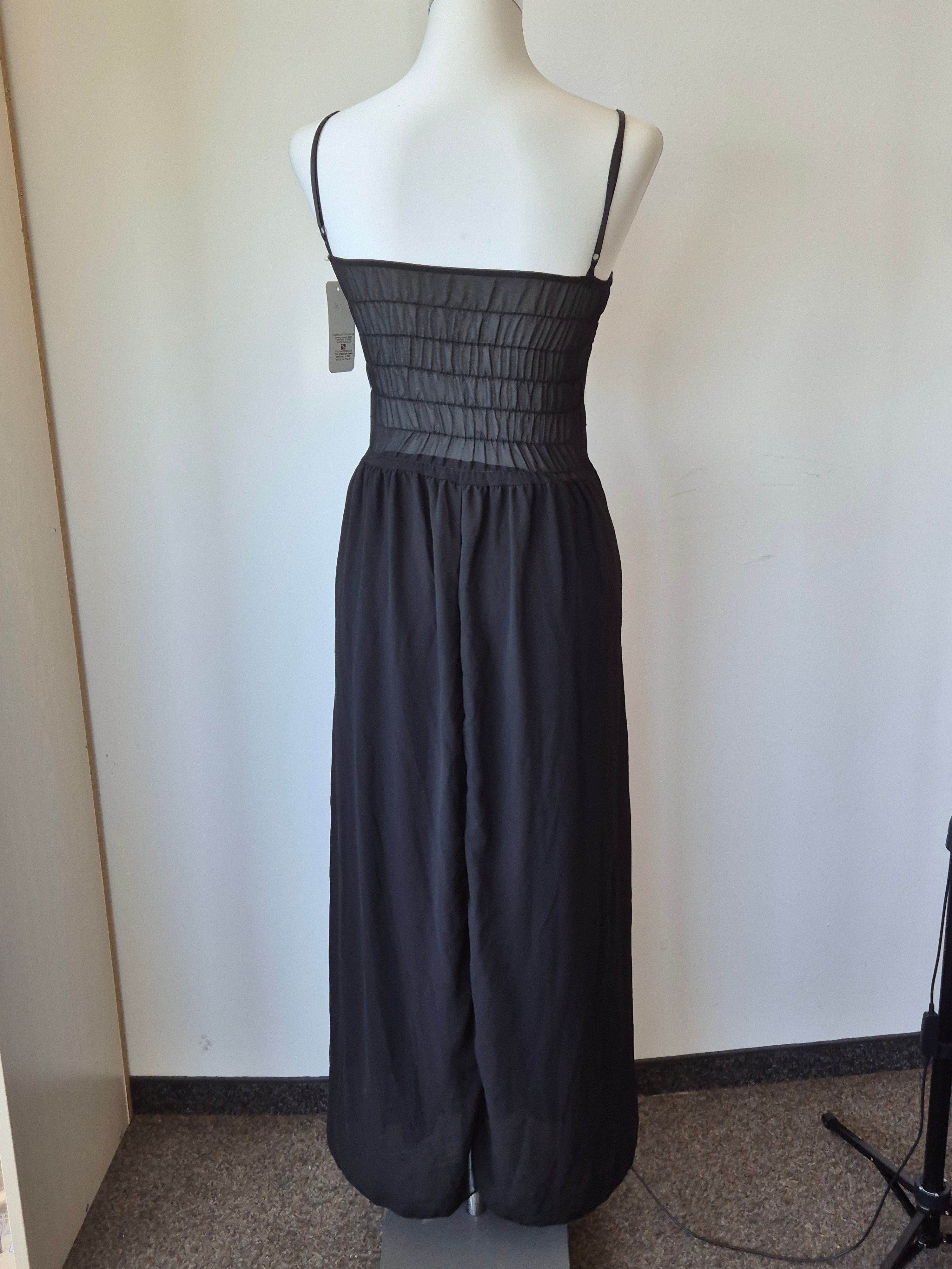 Like New Black & Gold Lace Maxi Dress, Size S, Moda Fashion, NWT