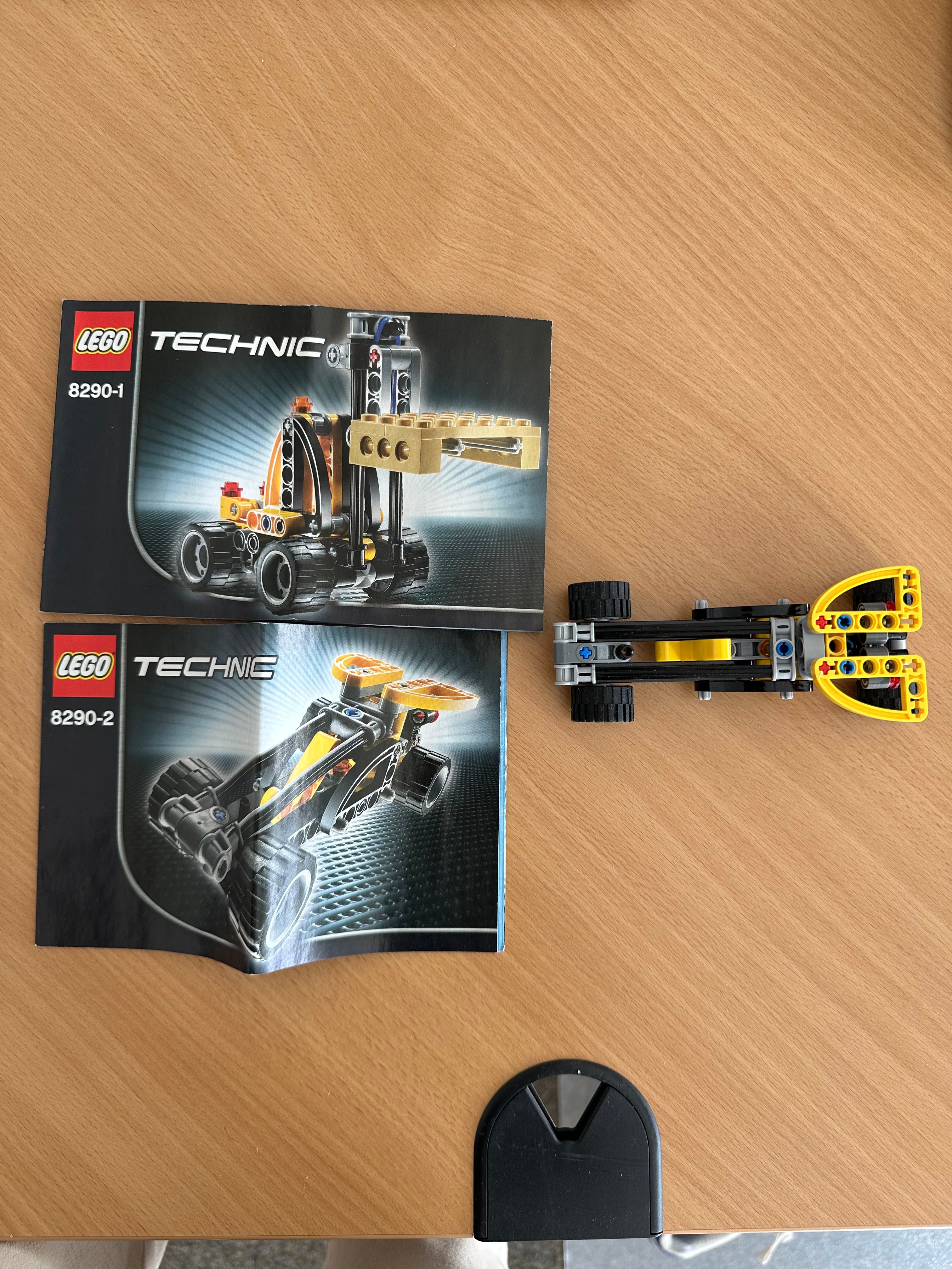 LEGO Technic 8290 Mini Telehandler Forklift Black/Yellow Small Very Good