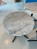 Pedrali Arki-Table – Marmor, Ø 75 cm, schwarzes Gestell