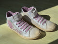 Geox J Kalispera Love Mädchen High-Top Sneaker 35 EU Weiß/Pink – Zustand: Mangelhaft