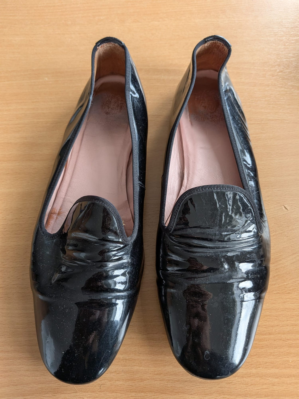 Pretty Ballerinas Penny Loafer Lackleder Schwarz, Gr. 40 – Guter Zustand