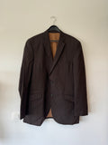 Brown Pinstripe Angelo Litrico Blazer, XL, Good Condition