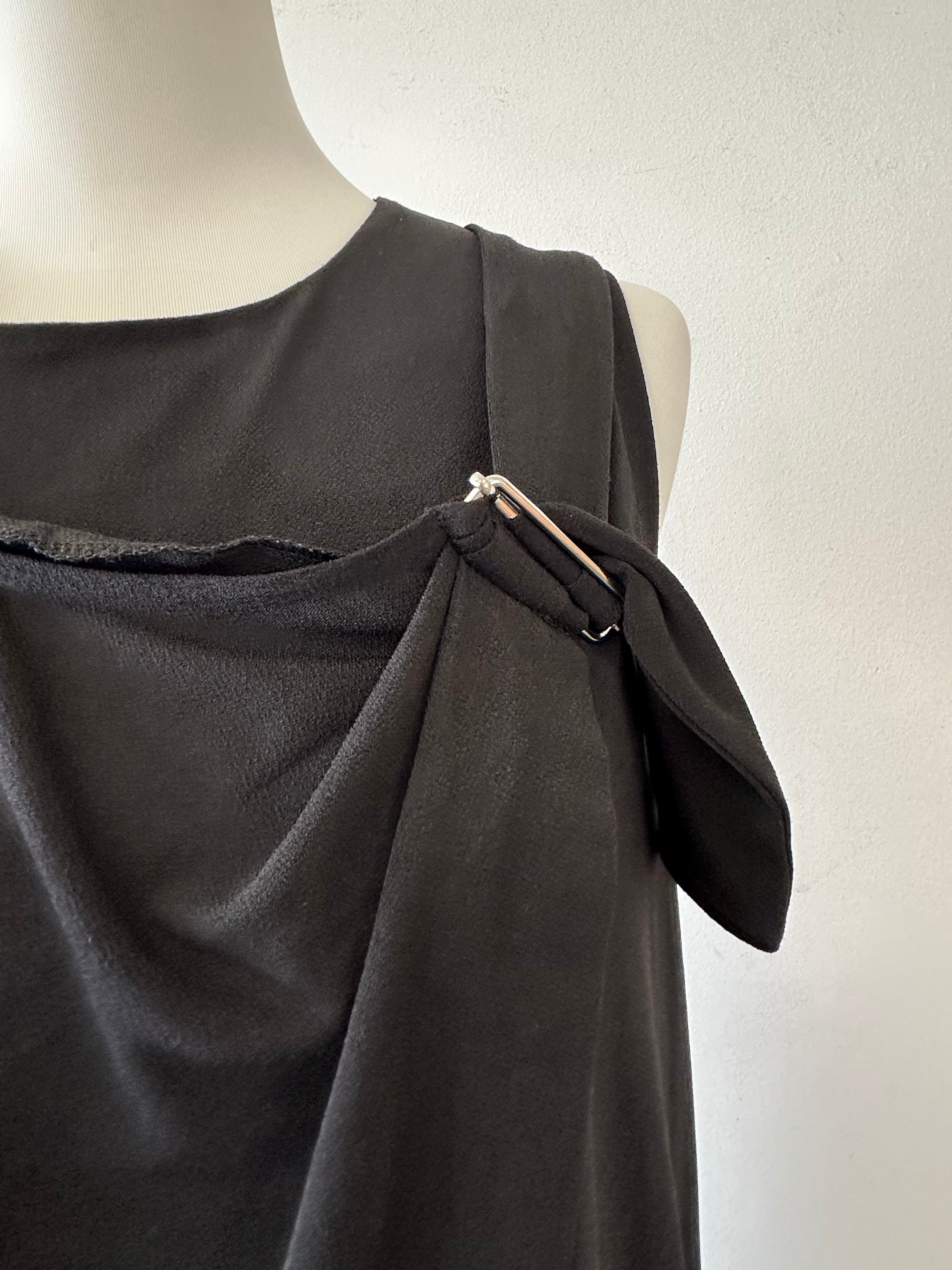 By Malene Birger Junni Kleid – Schwarz, Gr. XL, Guter Zustand, 98 cm Lang
