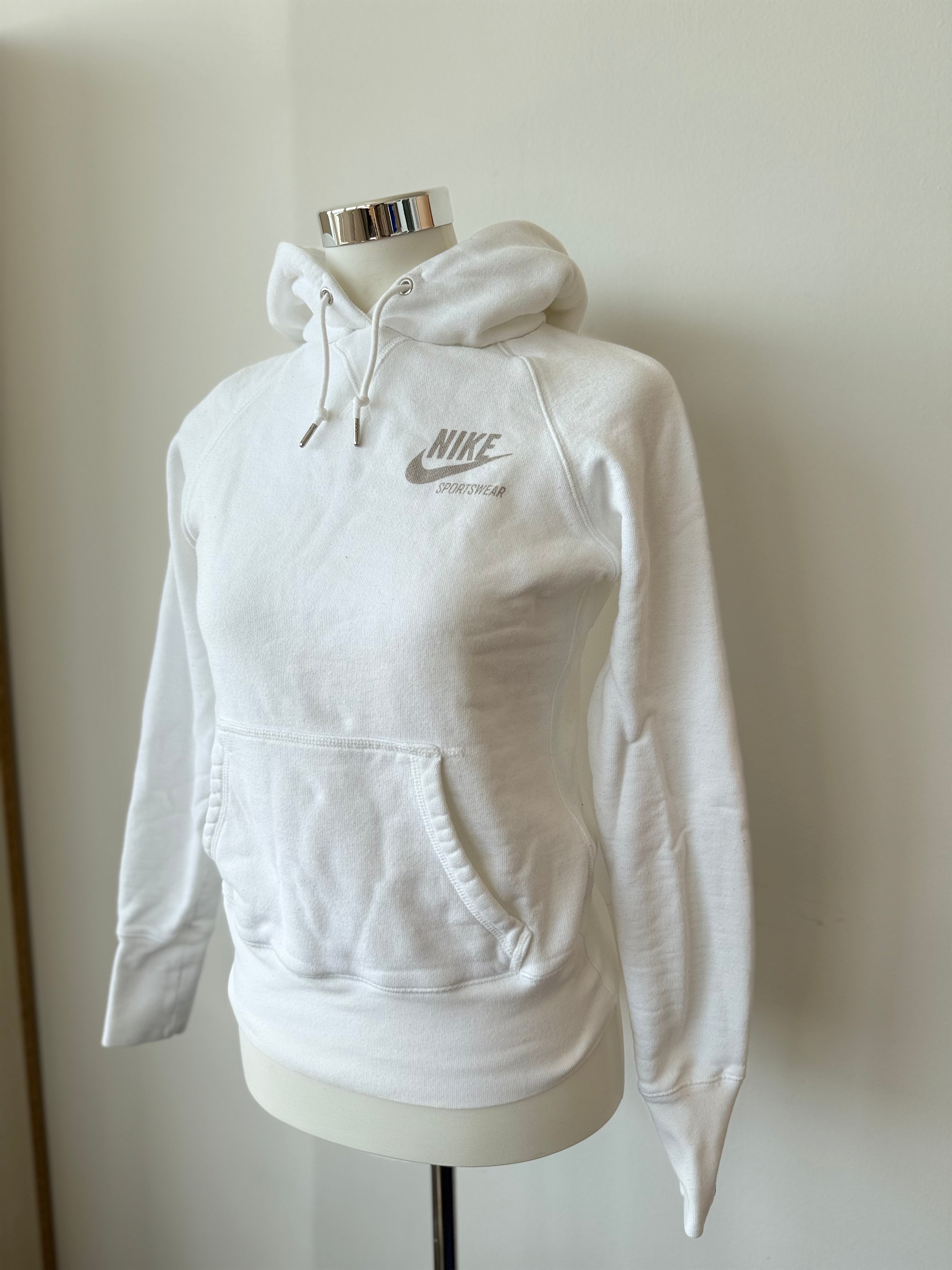 Nike Sportswear Hoodie White Size S – Good Condition