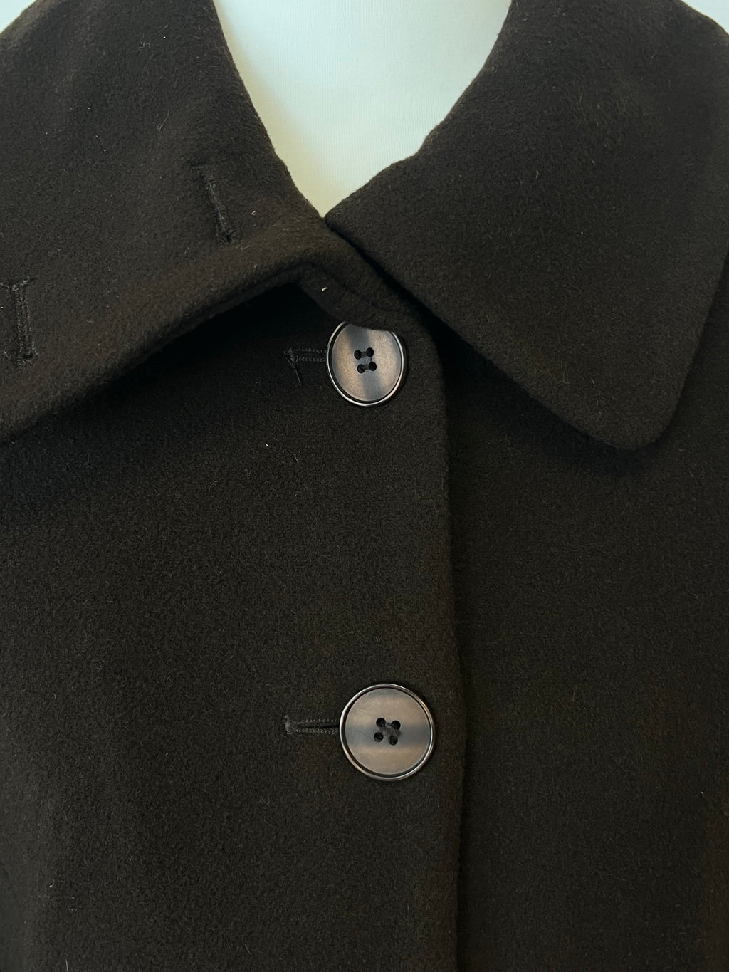 Newhouse Wollmix Car Coat Dunkelbraun Gr. 40 Sehr Gut