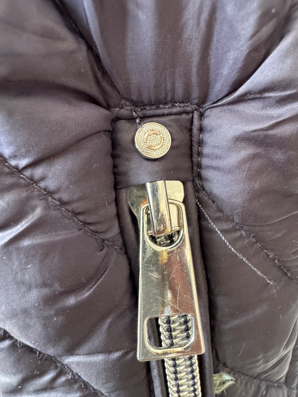 Barbara Lebek Steppjacke mit Kapuze, Navy, EU 42, Sehr guter Zustand