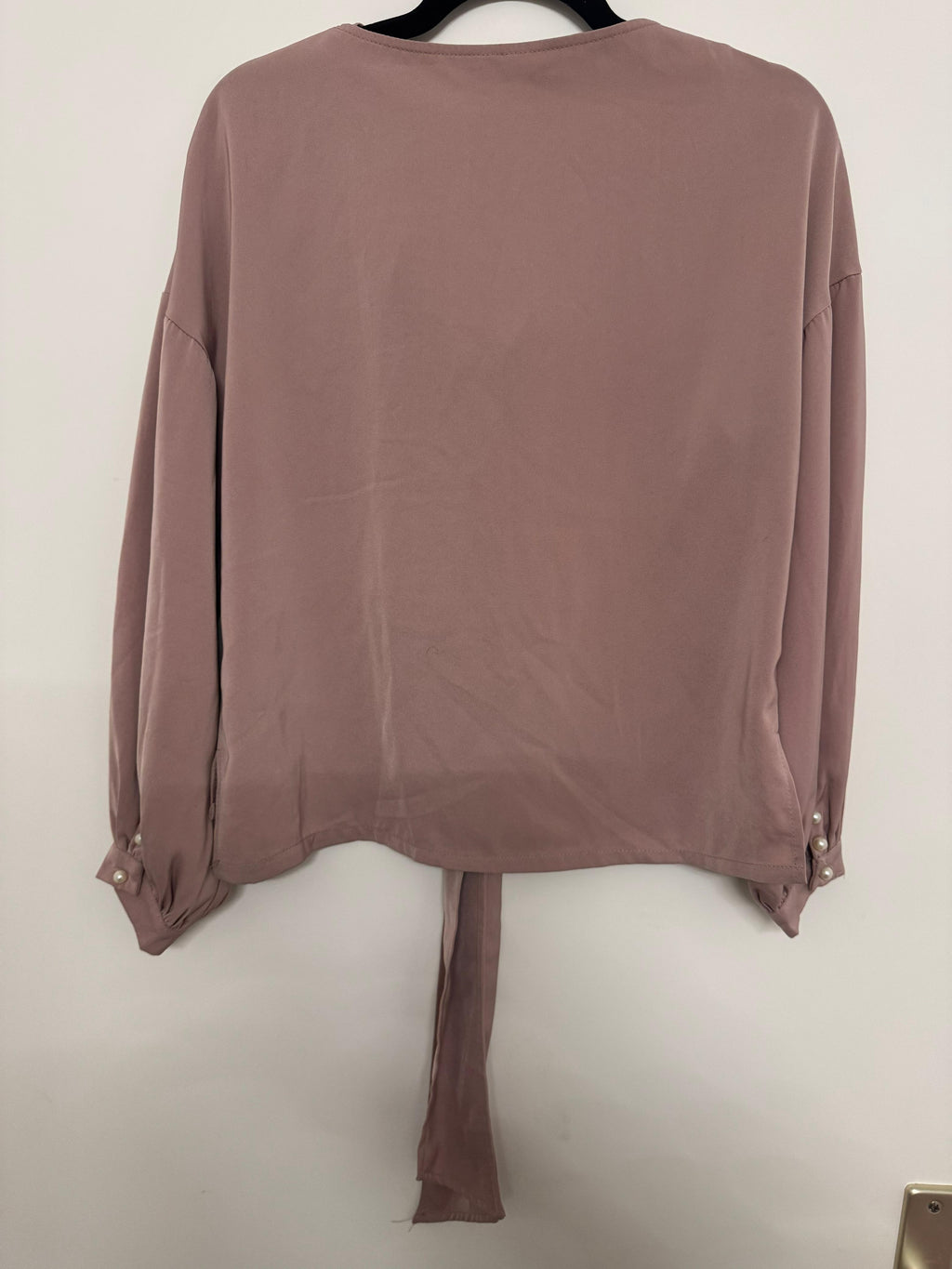 Dusty-Rose STANLEY/SIU Ruched Bluse, Gr. M, Guter Zustand