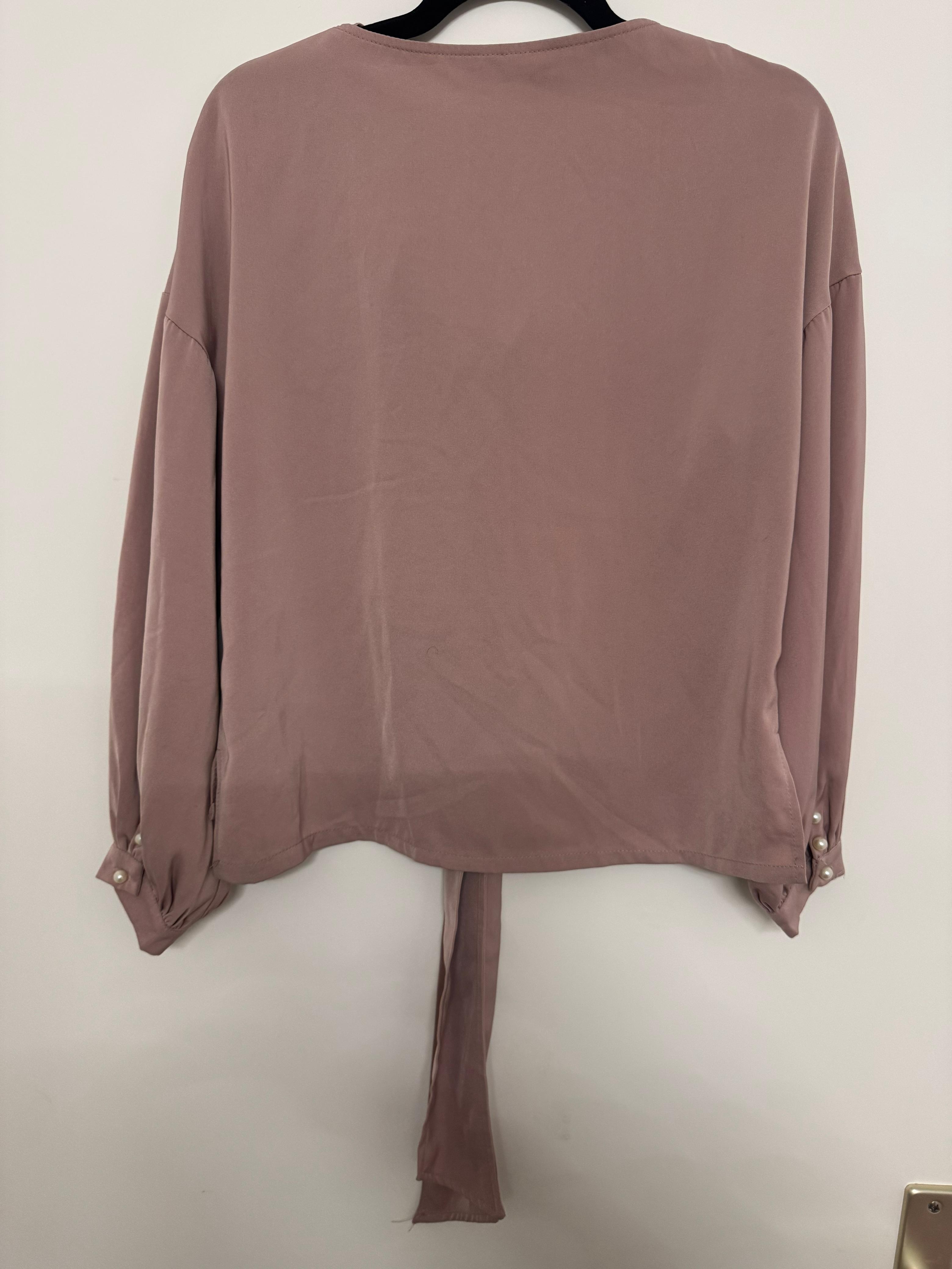 Dusty-Rose STANLEY/SIU Ruched Bluse, Gr. M, Guter Zustand